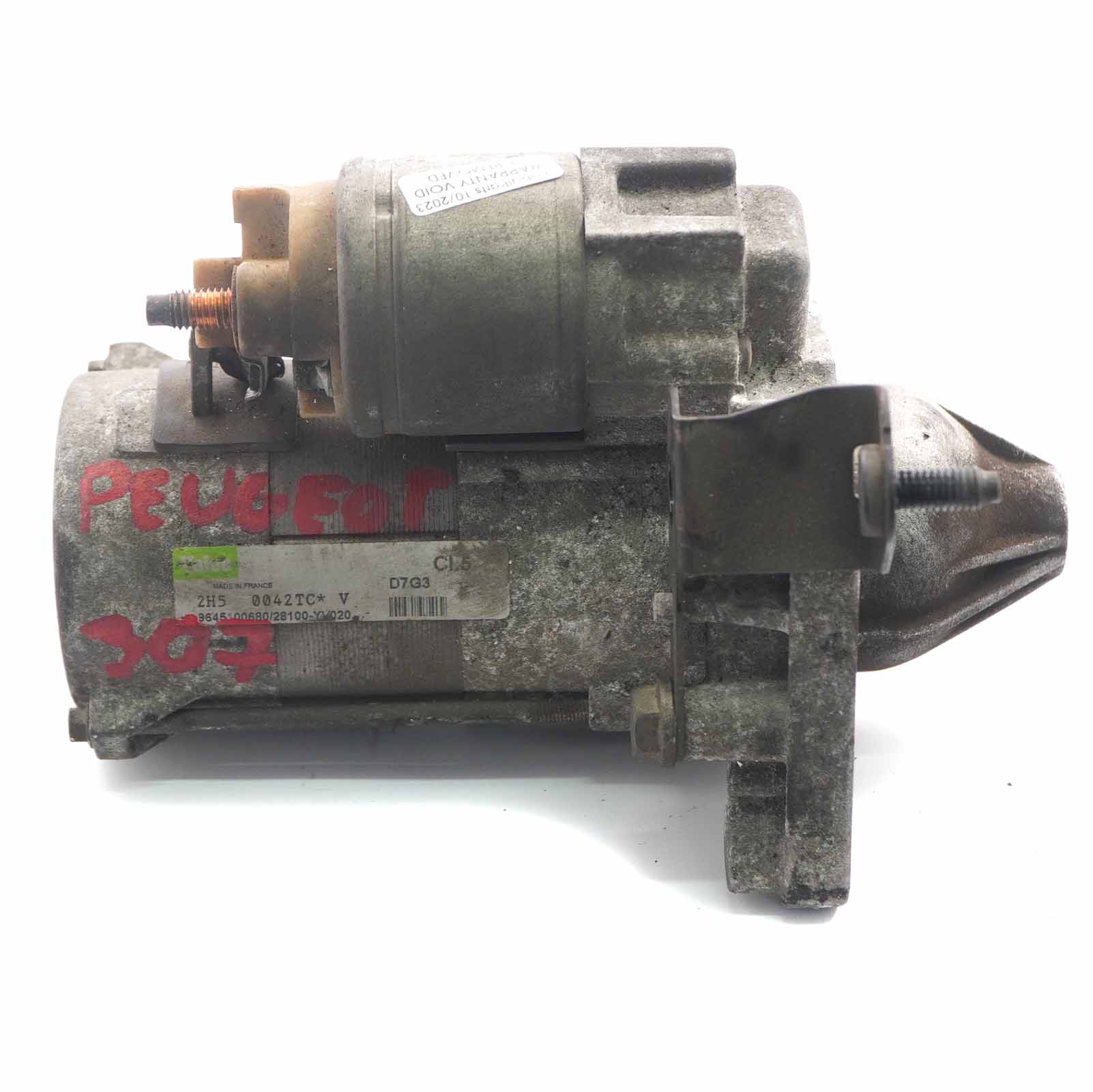 Peugeot 307 Citroen C4 C5 1.6 HDI Diesel Engine Starter Motor 9645100680