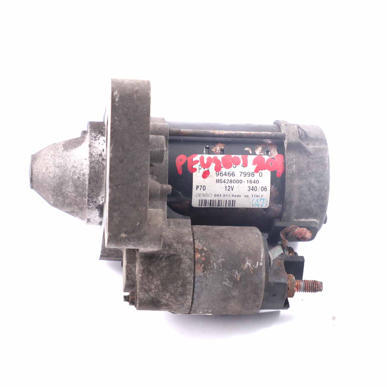 Peugeot 207 1.6 HDI Diesel Engine Starter Motor Engine Unit 9646679980