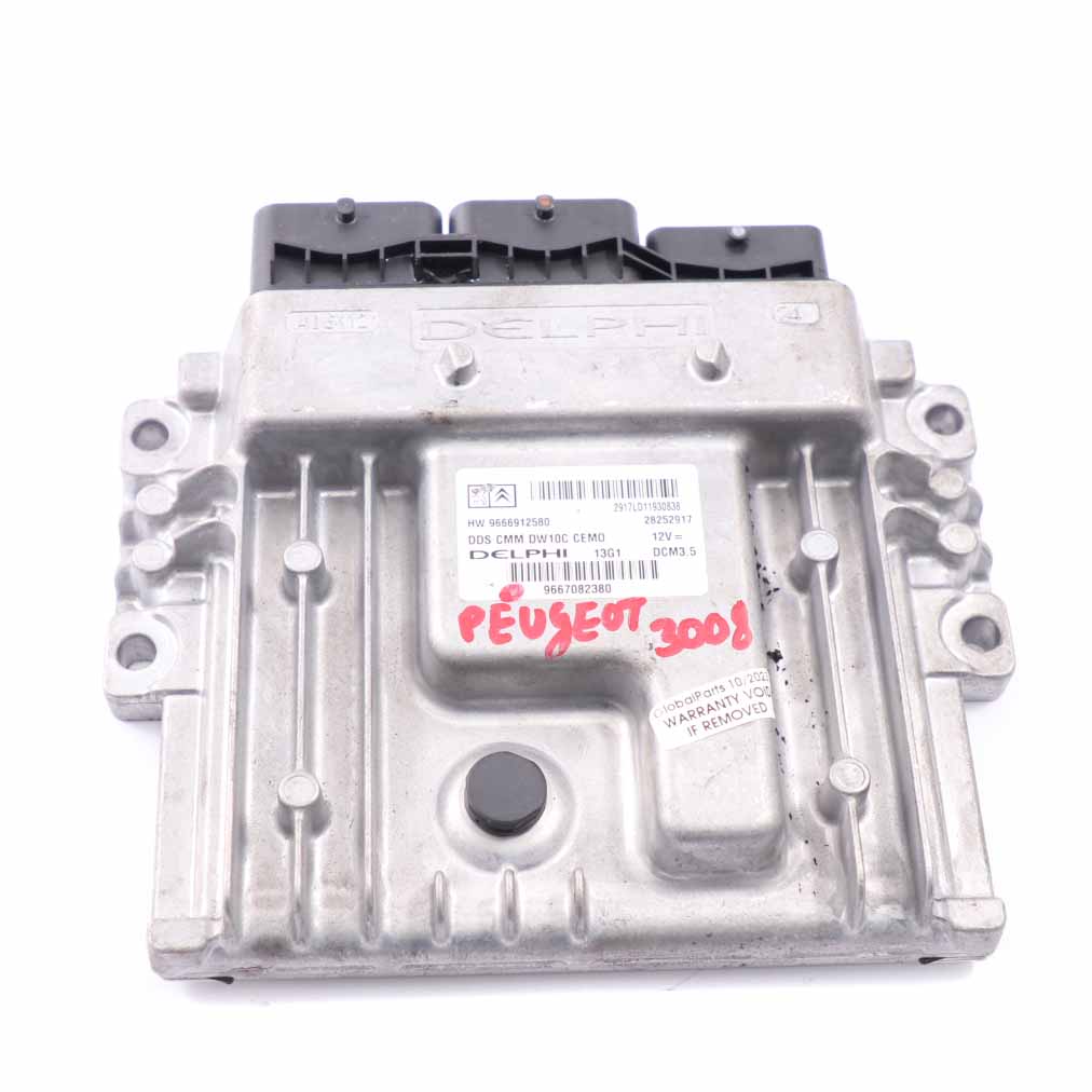 Peugeot 5008 2.0 HDI DW10C Diesel Engine Control Unit ECU 9667082380