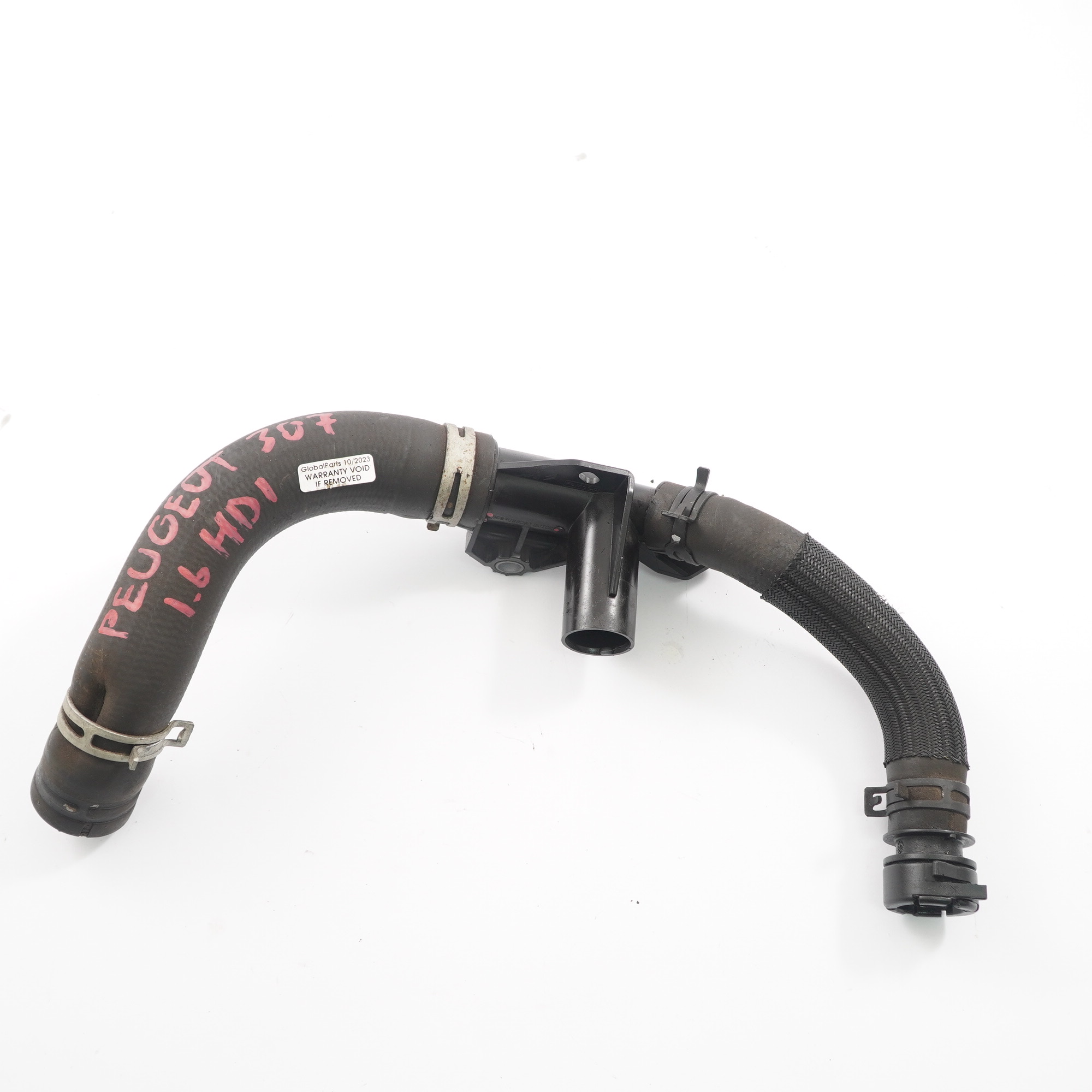 Water Hose Peugeot 307 1.6 HDI Cooling Coolant Pipe Line 9684684280