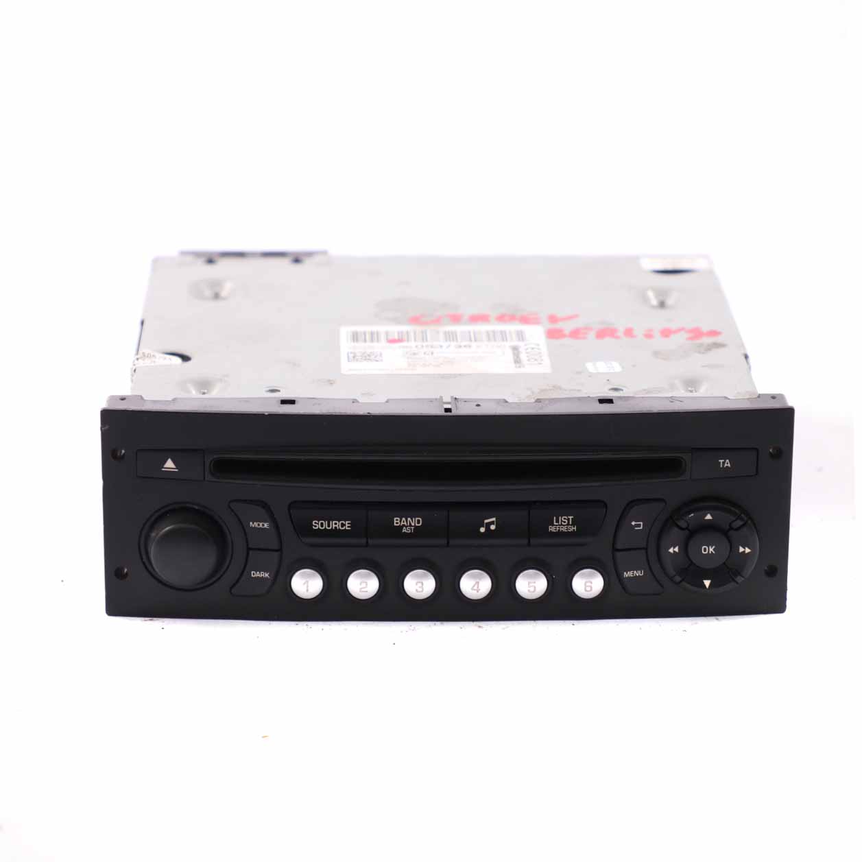 Citroen Berlingo Peugeot Partner CD Player Radio Stereo Head Unit 98053736XT00