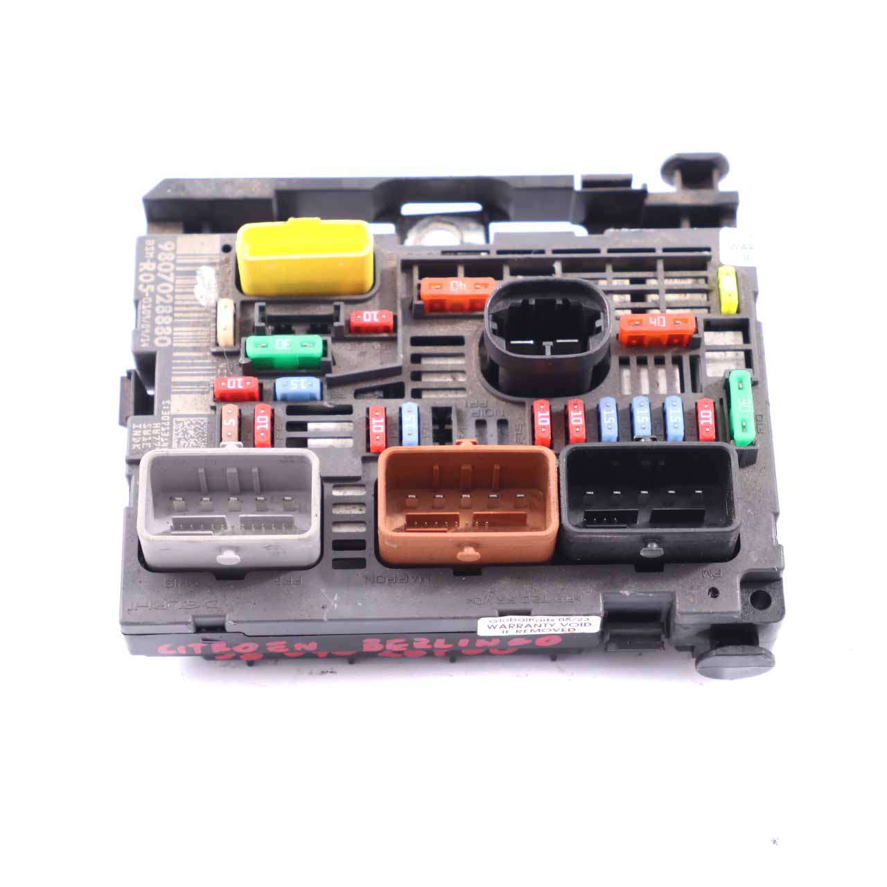 Fuse Box Citroen Berlingo Peugeot Partner BSM Module Control Unit 9807028880