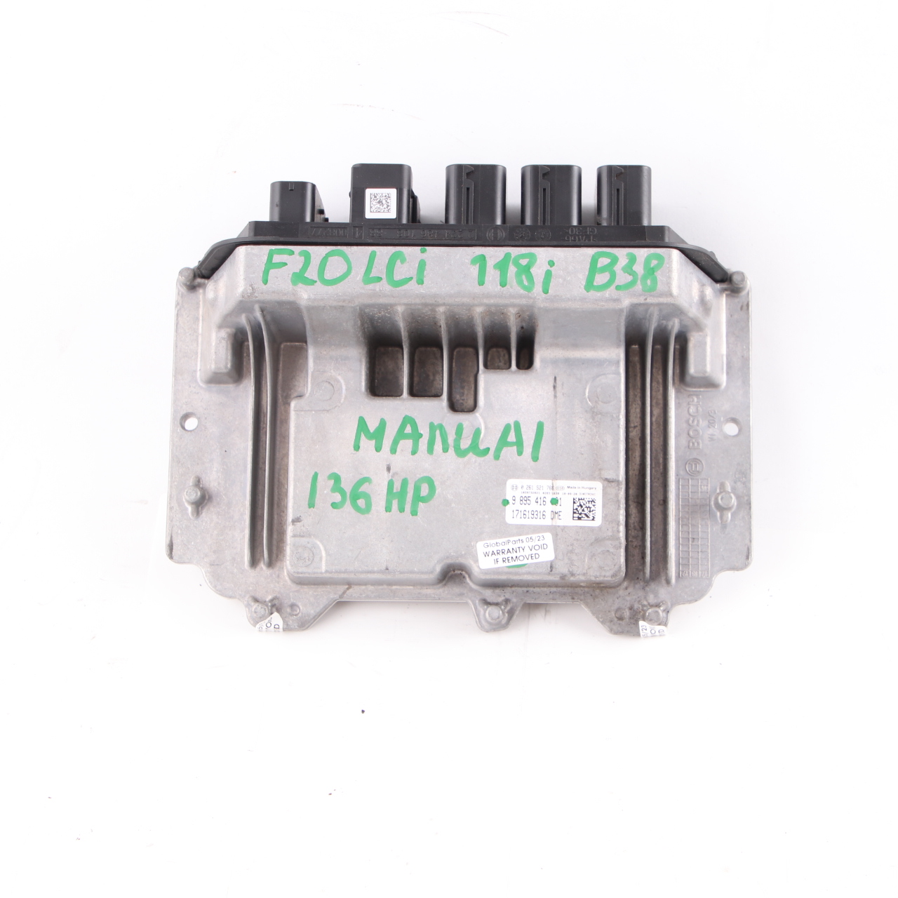 BMW F20 F21 LCI 118i B38 136PS Motor ECU Kit DME Manuelles Steuergerät 9895416