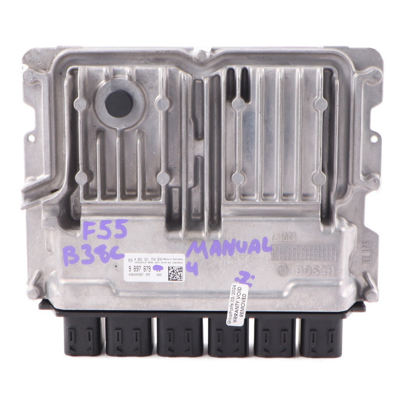 Mini Cooper F55 F56 F60 B38C 1.5 136HP Engine Module ECU DME 9897879 Manual