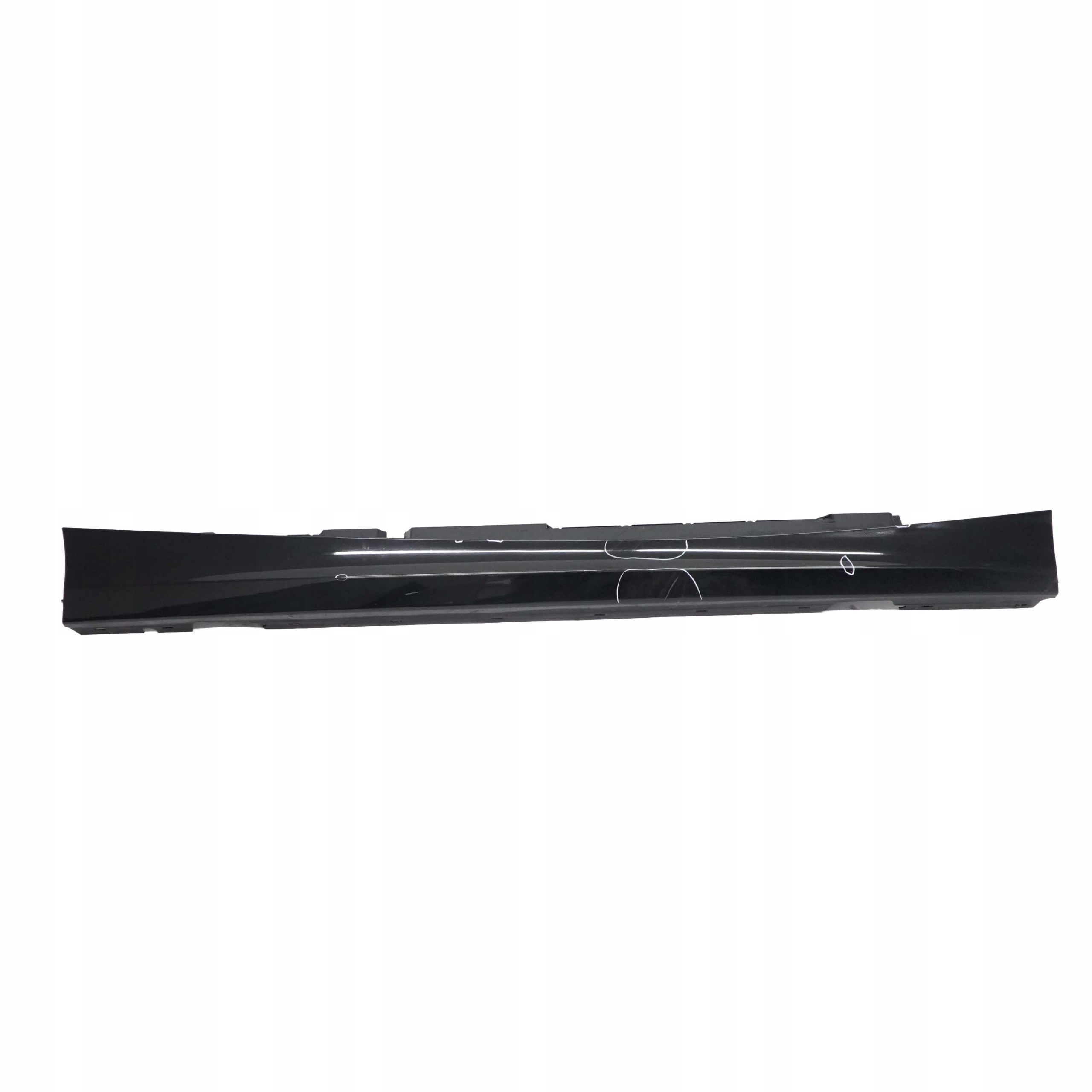 BMW 1 E87 LCI 6 Sill Strip Side Skirt Right O/S Schwarz 2 Black - 668