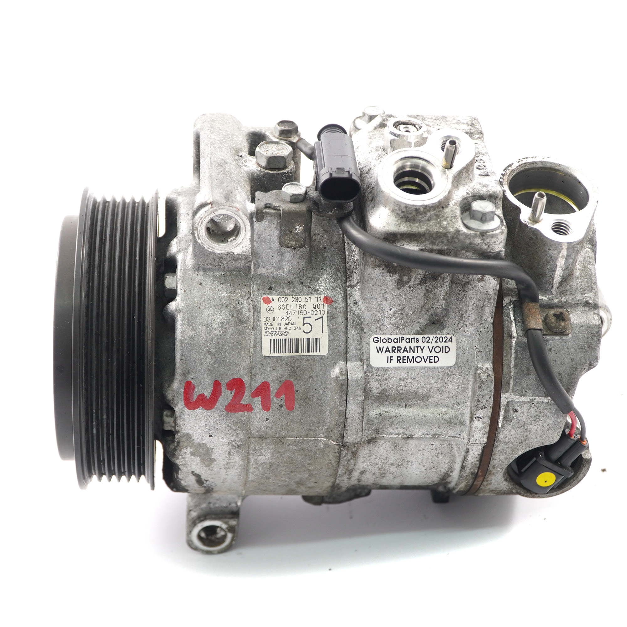 Klimakompressor Mercedes W211 Diesel OM646 A/C Pumpe A0022305111