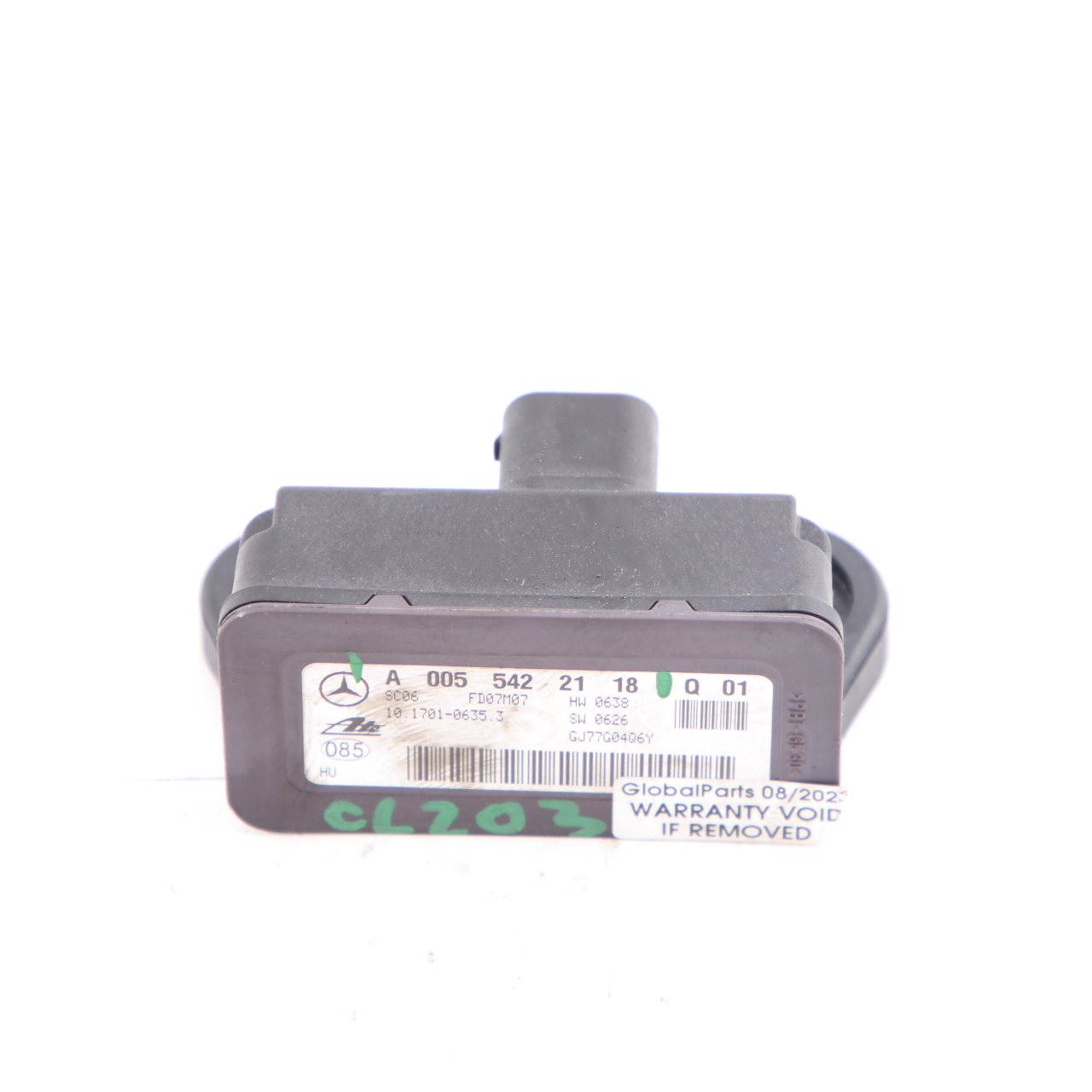 Gier-Sensor Mercedes R171 W203 W209 ESP Drehrateneinheit Modul A0055422118