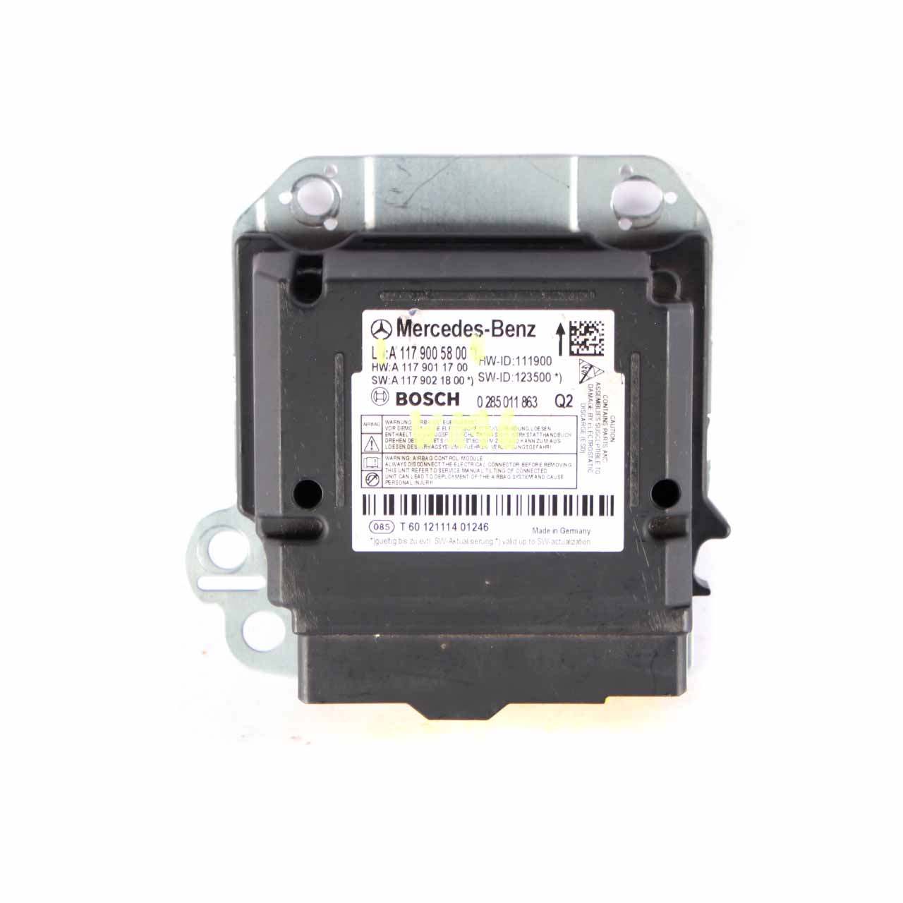 Mercedes W176 Airbag Gurte System Steuergerät Modul ECU Bosch A1179005800