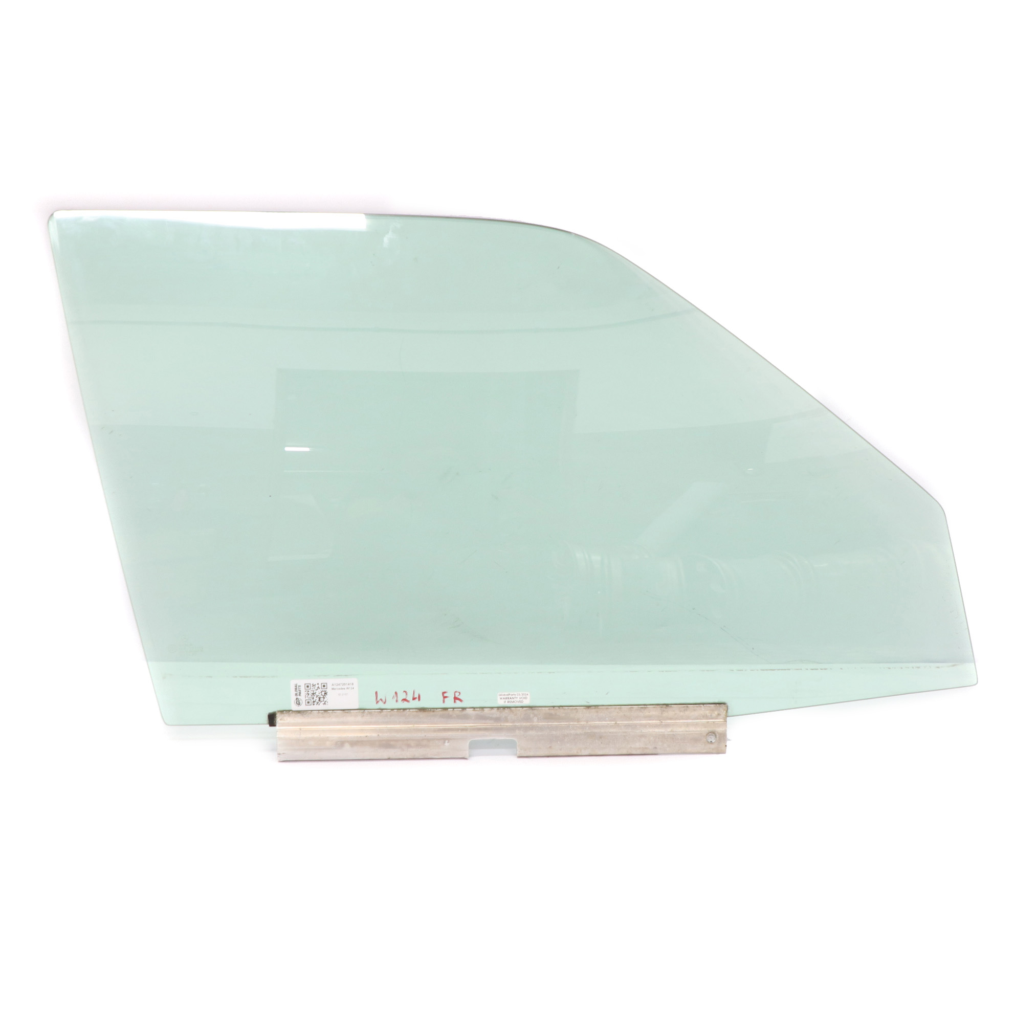 Mercedes W124 Window Glass Front Right Door O/S Green Glazing AS2 A1247201418