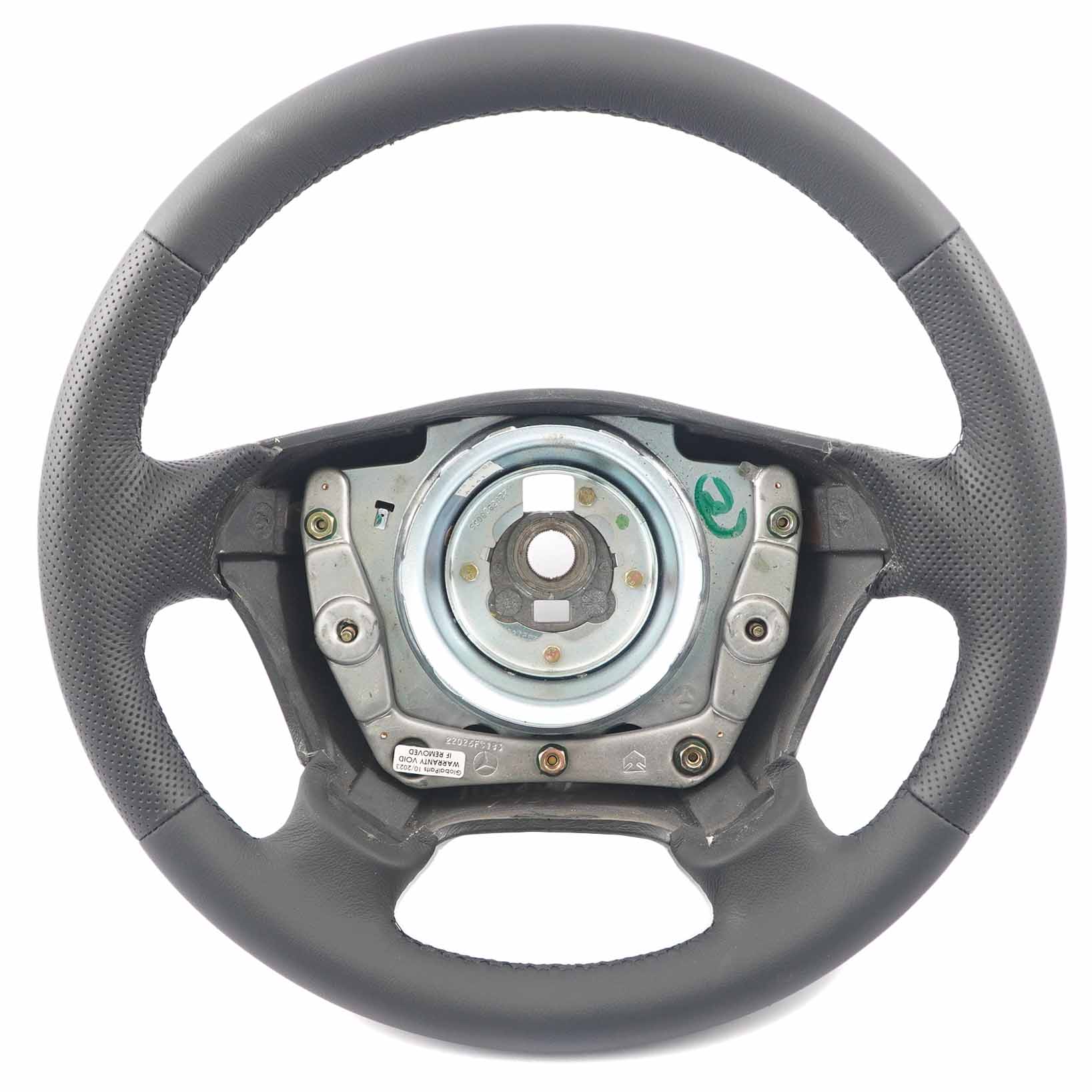 Mercedes ML W163 NEW Black Leather Steering Wheel Black Threads A1634600603