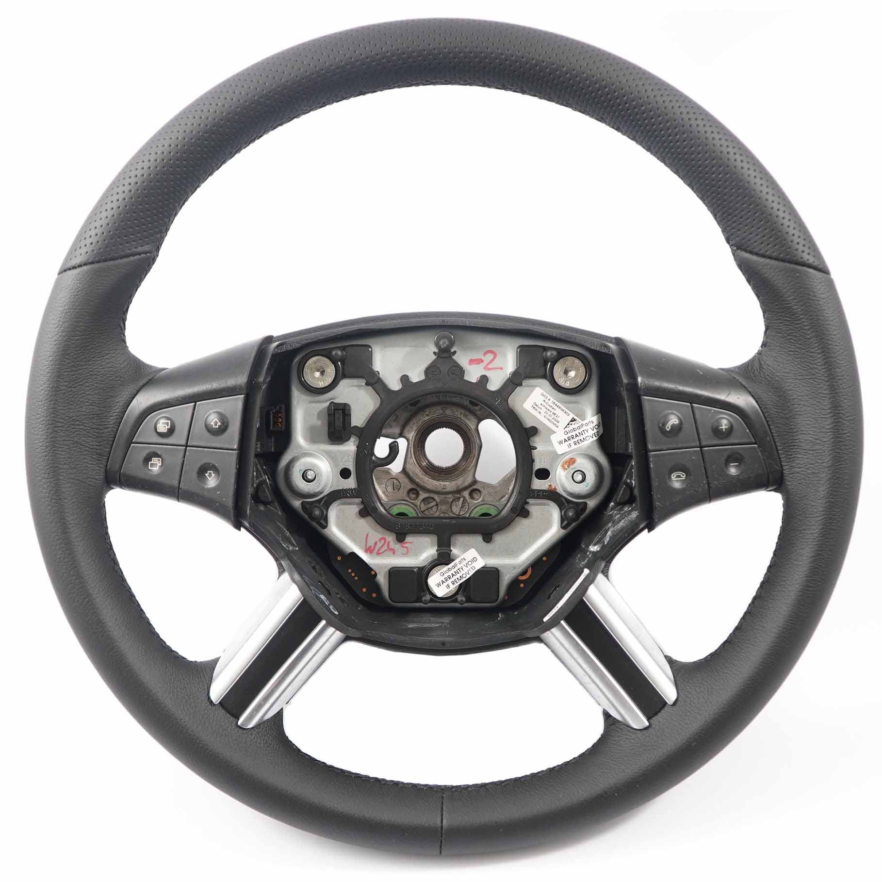 Mercedes W245 NEW Black Leather Steering Wheel with Black Threads