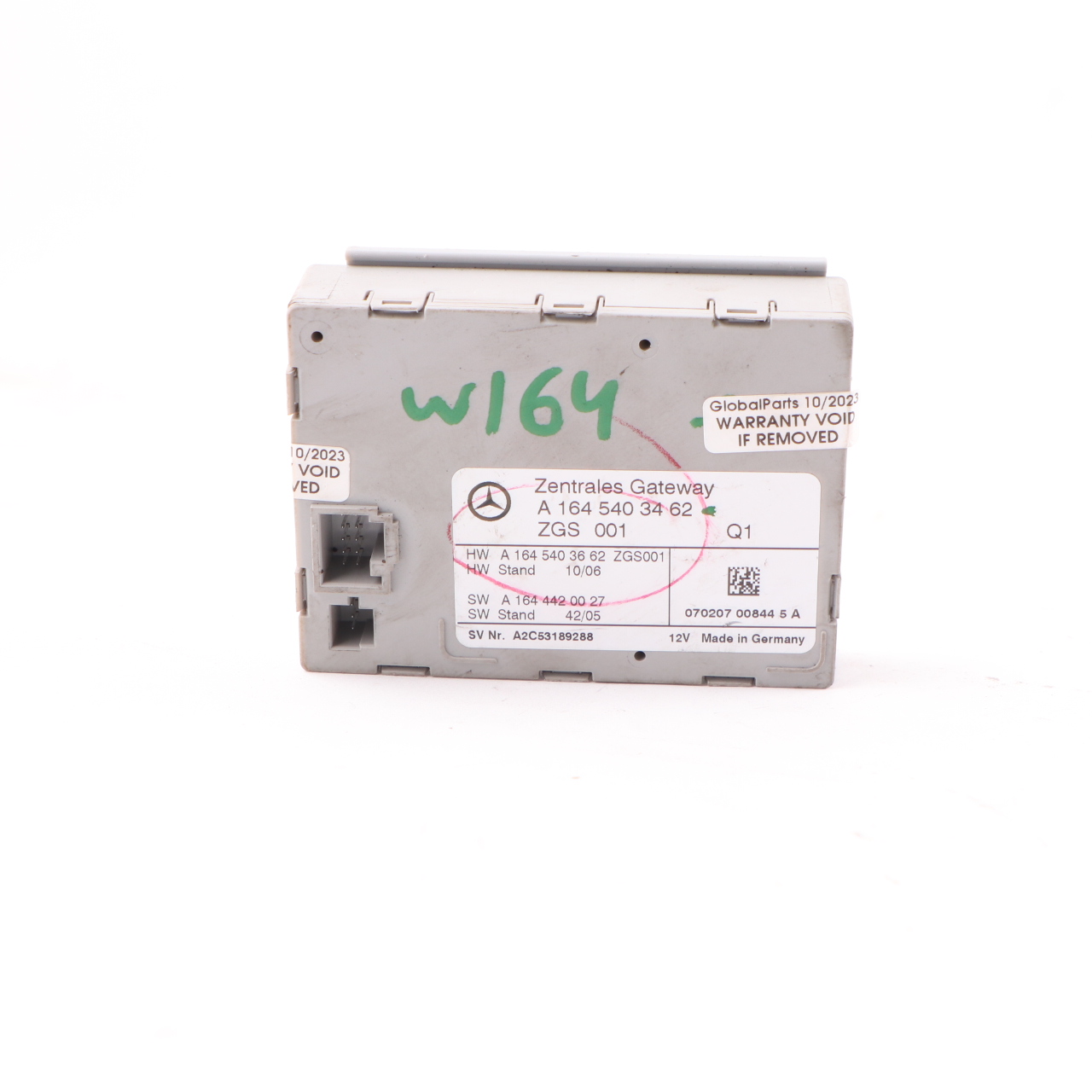 Mercedes W164 Gateway Steuergerät Gateway Modul ECU A1645403462