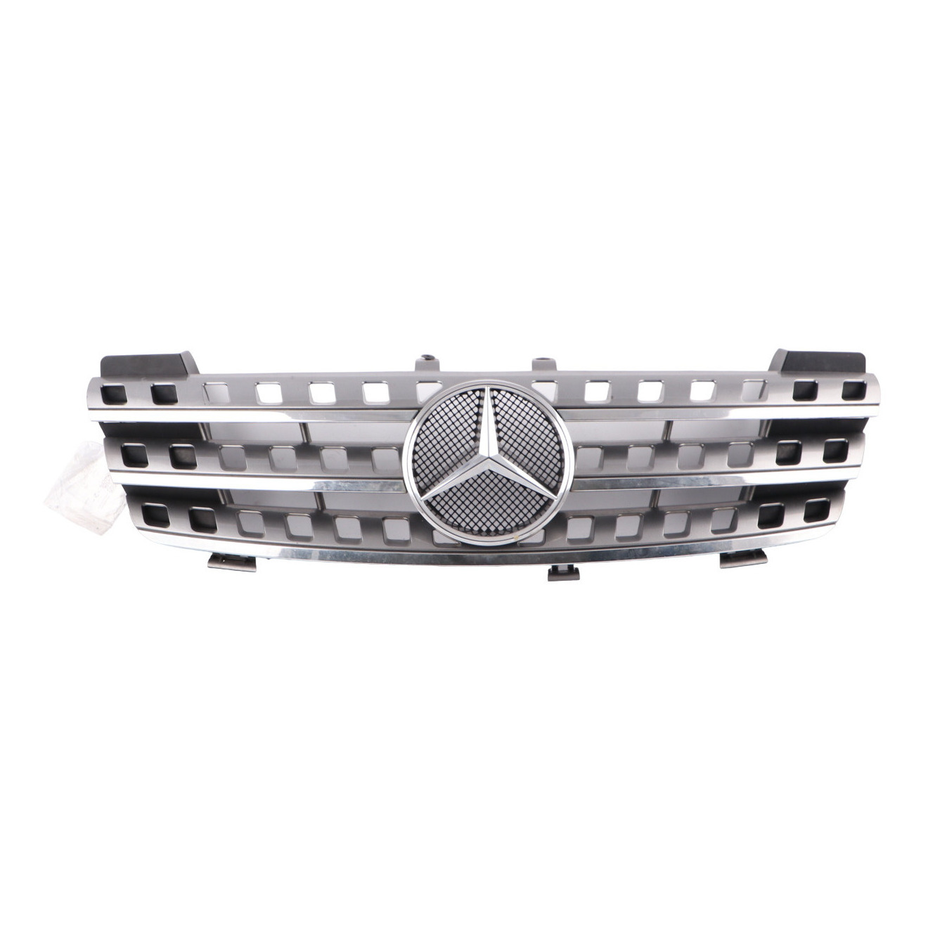 Mercedes W164 Front Radiator Grille AMG Trim Panel Silver Chrome A1648802585