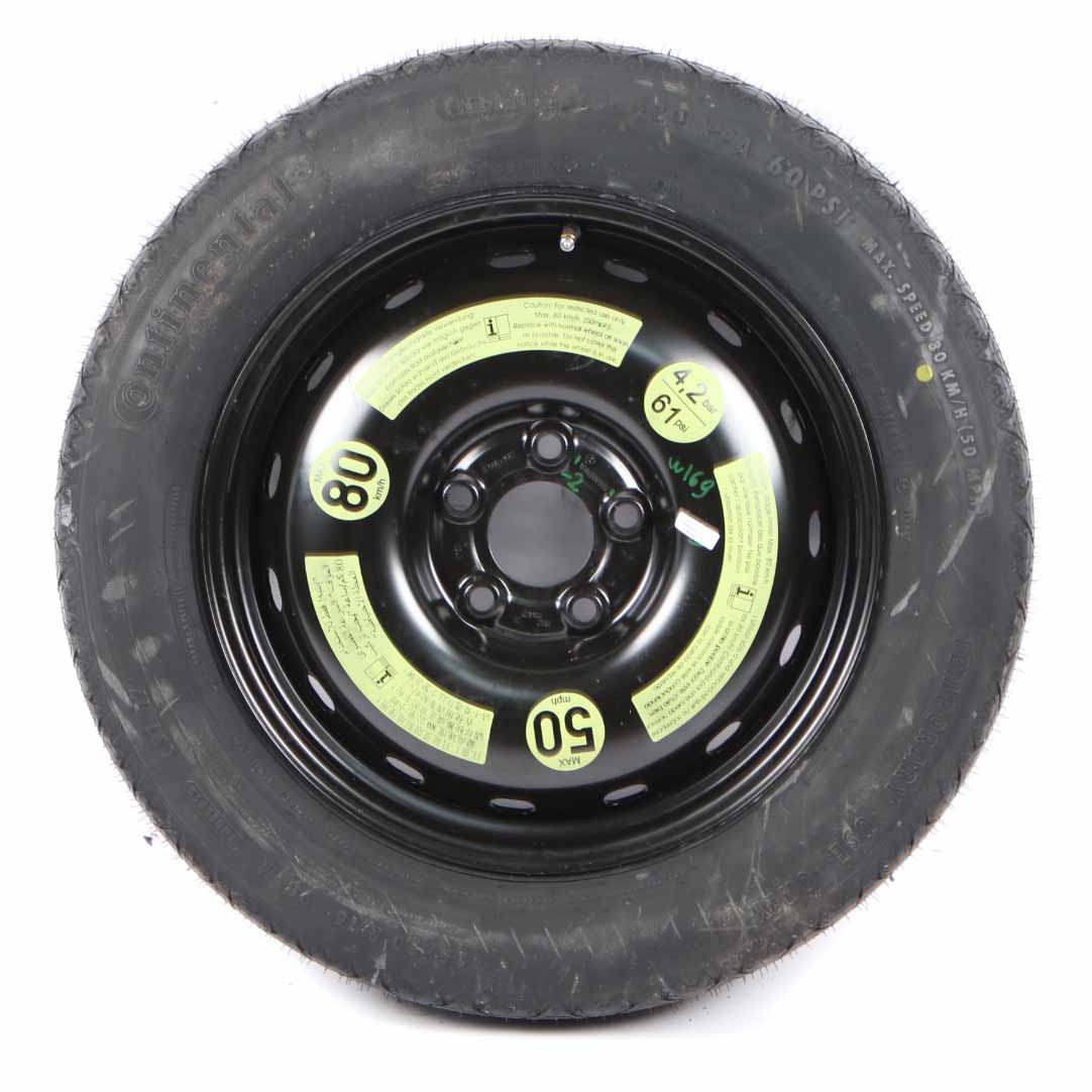 Spare Wheel Mercedes W169 W245 Compact Steel R16 Tyre 125/90 A1694000802