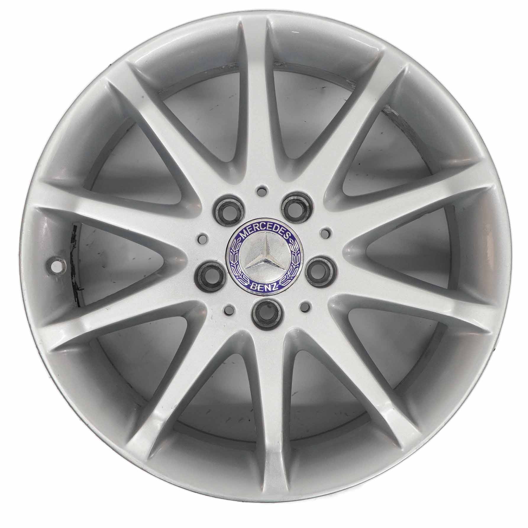 Mercedes W245 Silver Alloy Wheel Rim 10-Spoke 17" ET:49 7J A1694010702