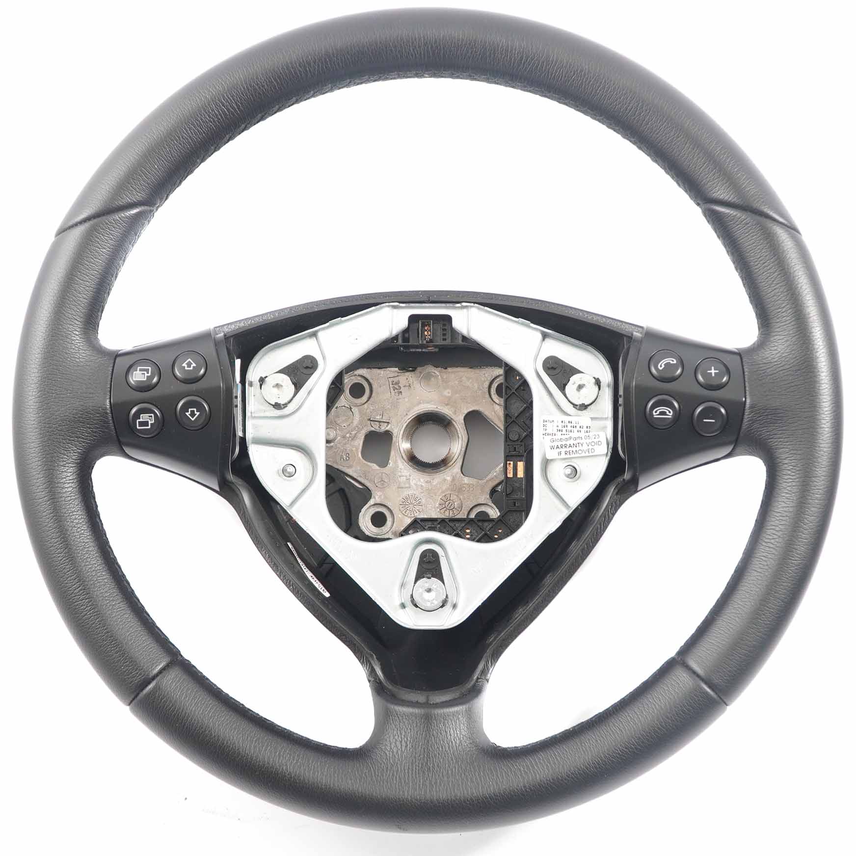 Mercedes W169 Black Leather Steering Wheel Multifunction A1694600203