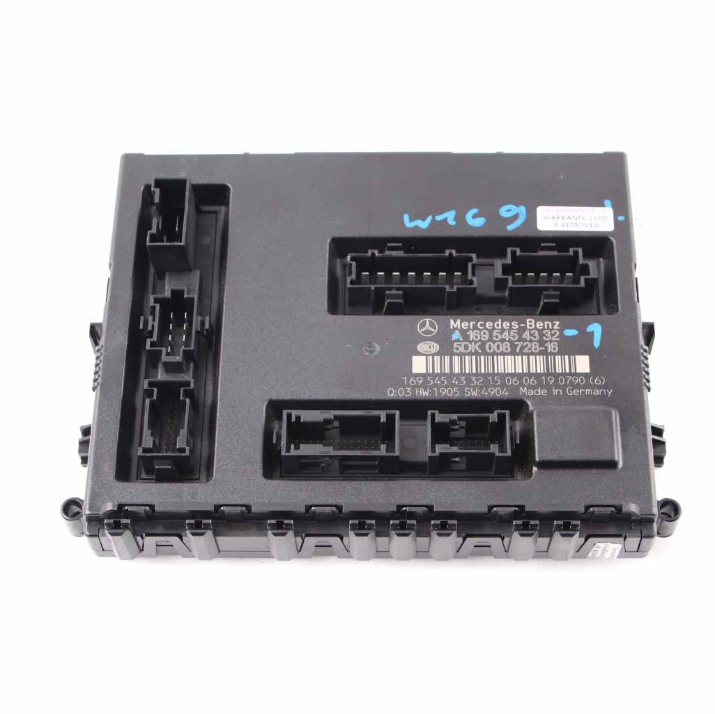 Mercedes W169 W245 SAM Control Module Fuse Box Unit A1695454332