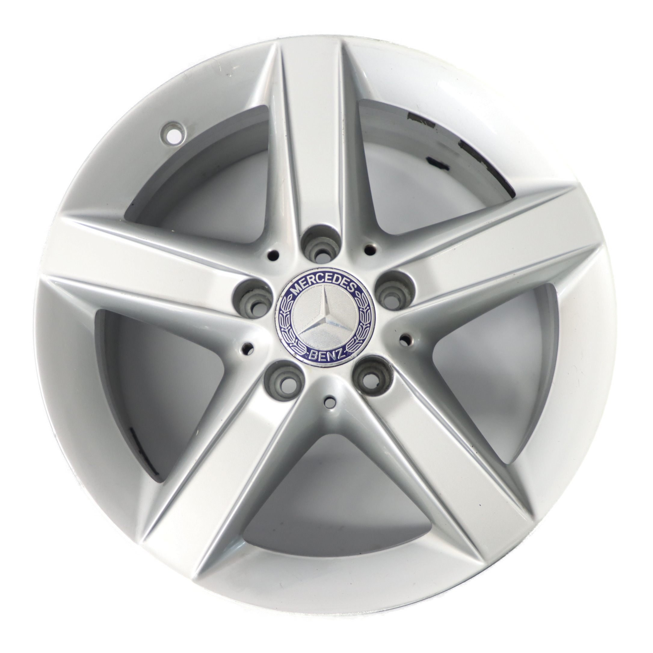 Mercedes SLK R171 Silberne Hinter rad felge 16" 5 Speichen 8J ET:30 A1714013402