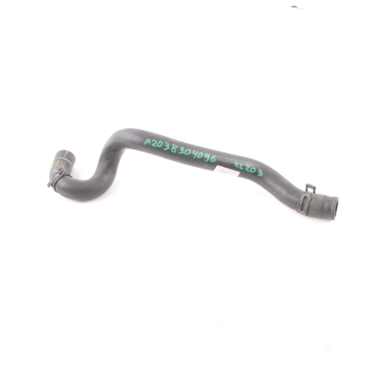 Water Hose Mercedes W203 W209 Cooling Coolant Pipe Line A2038304796