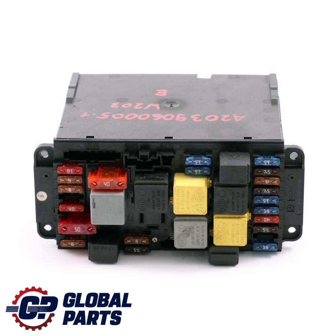 Mercedes-Benz C CLK W203 C209 1 Sam Control Module Fuse Box Front A0025459301