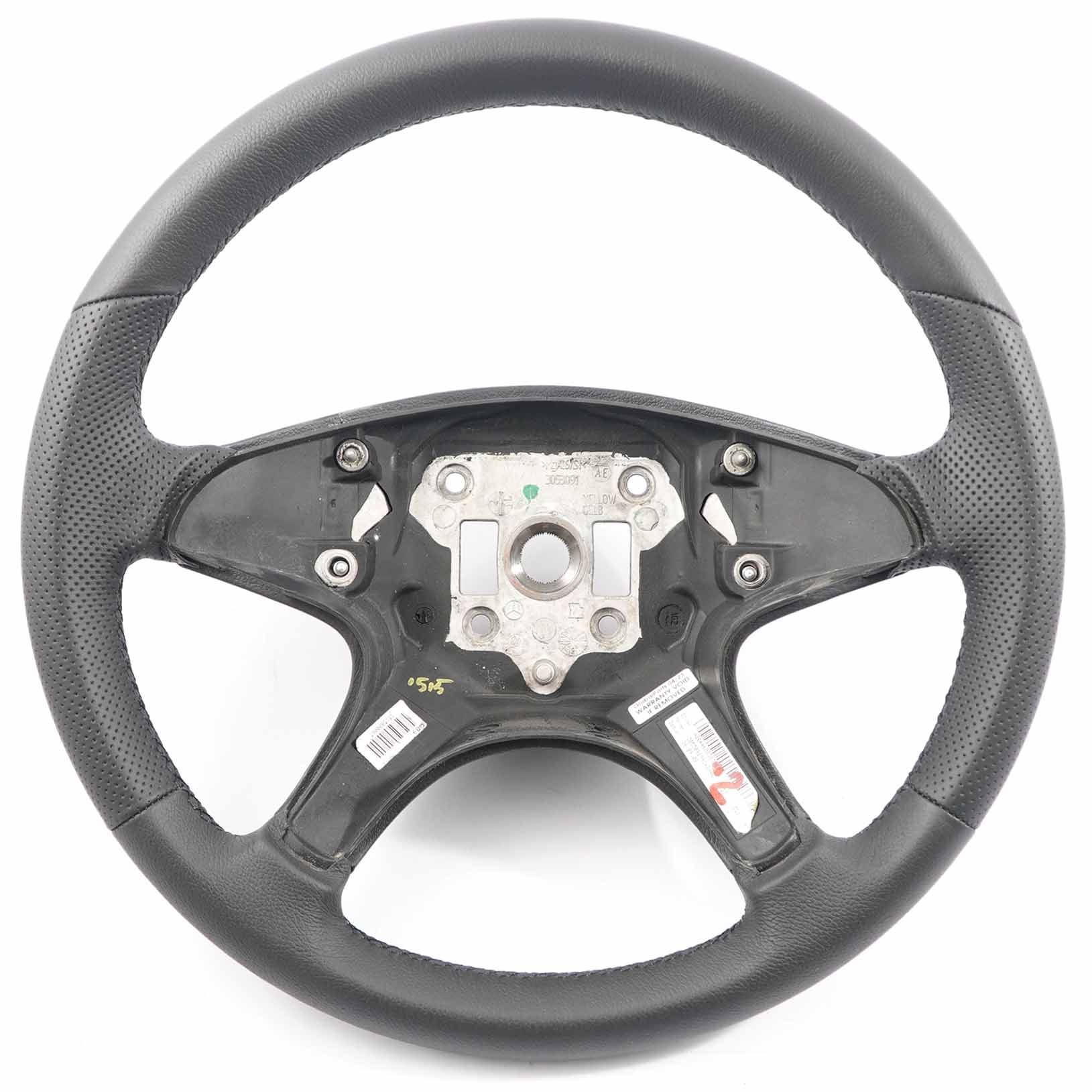 Mercedes-Benz C-Class W204 NEW Black Leather Steering Wheel with Black Threads