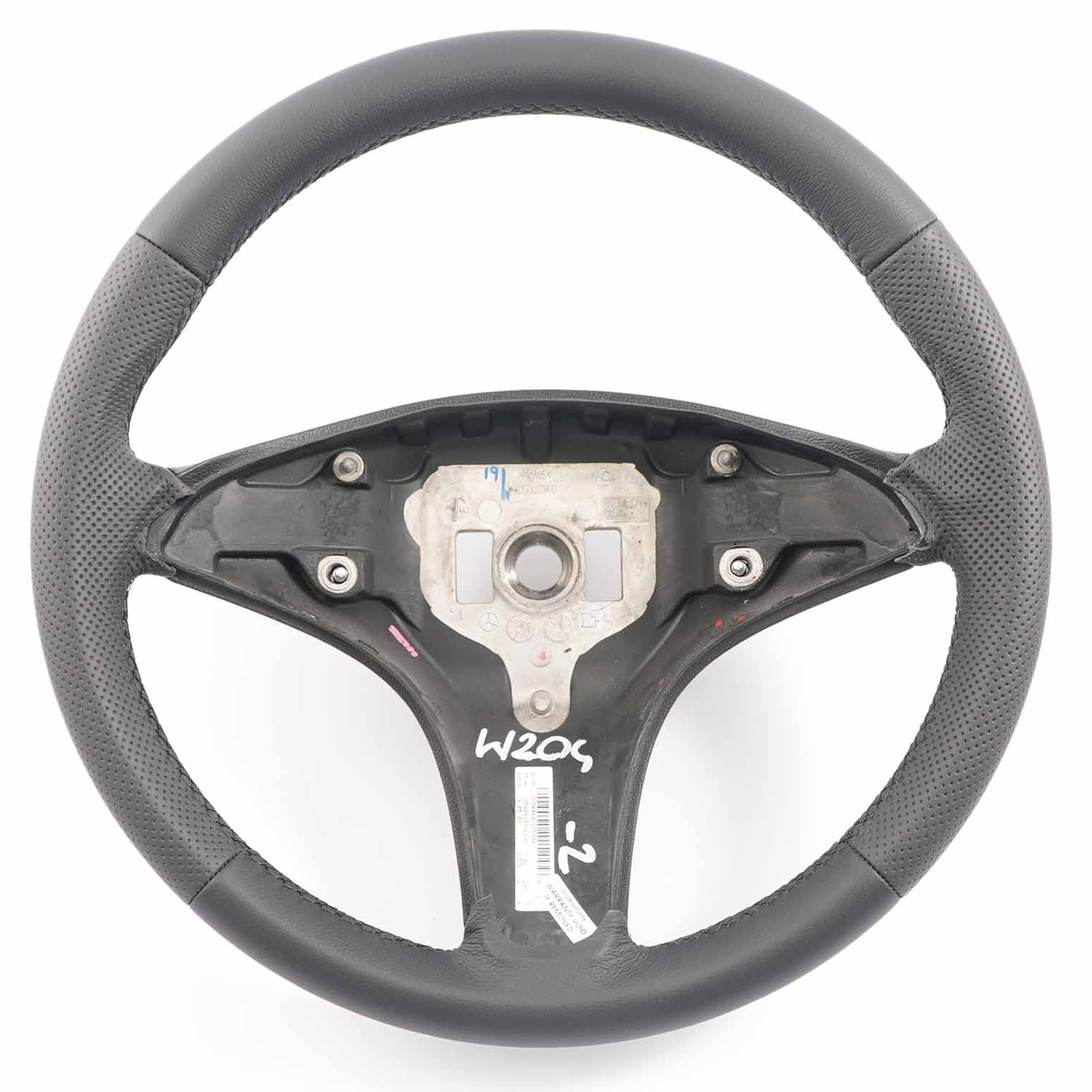 Mercedes-Benz C-Class W204 NEW Black Leather Steering Wheel with Black Threads