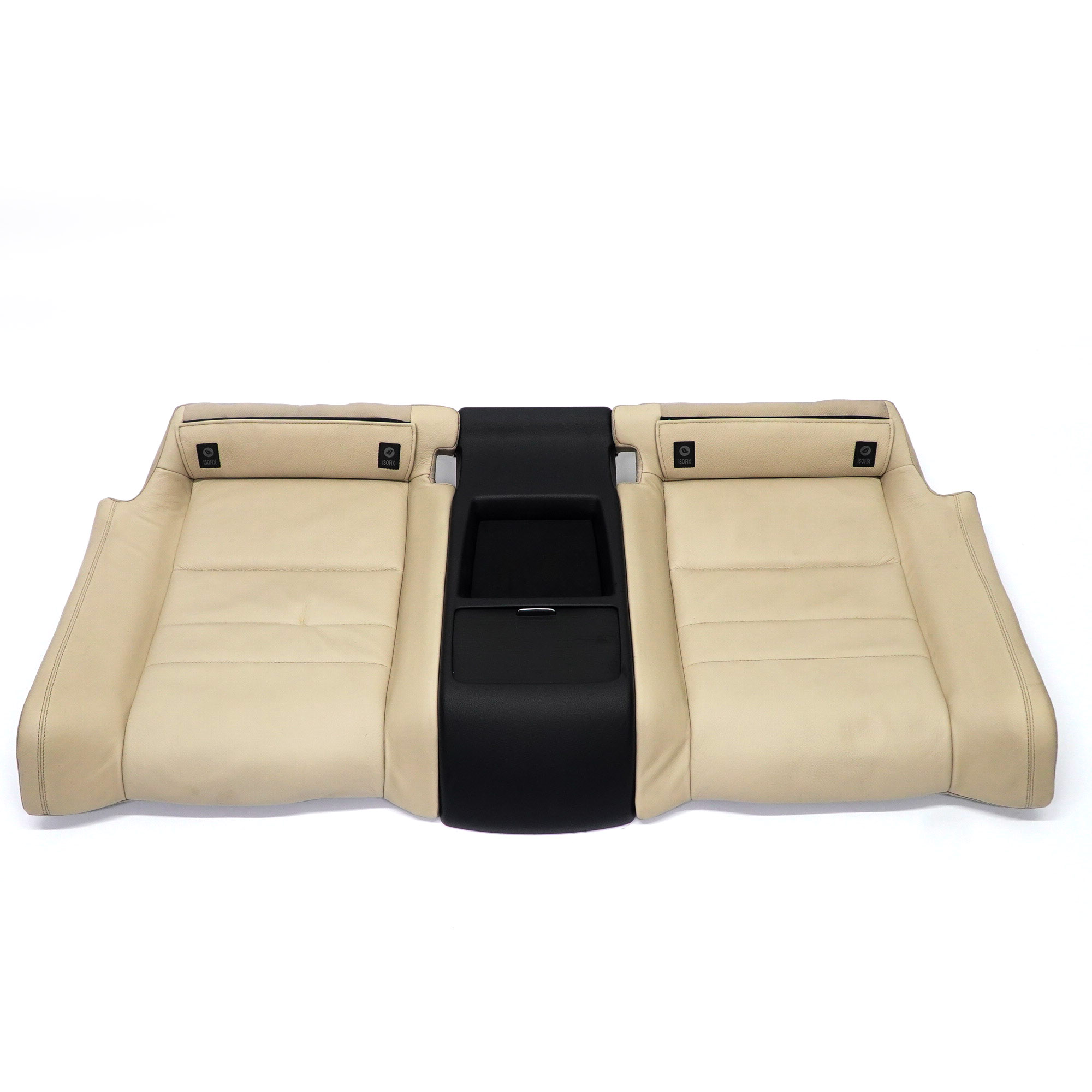 Mercedes C204 Rücksitzbank Coupe Couch Sofa Bezug Leder Beige