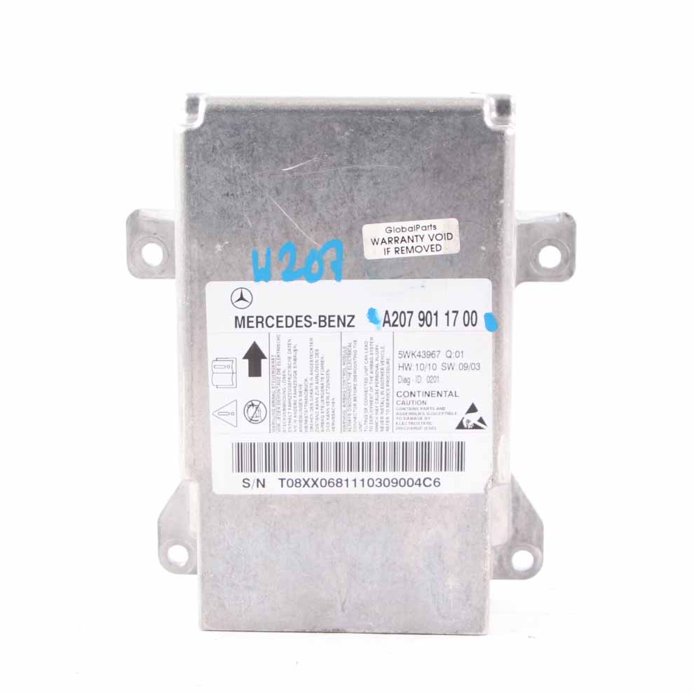 Airbag Modul Mercedes W204 W207 SRS Steuergerät ECU A2079011700