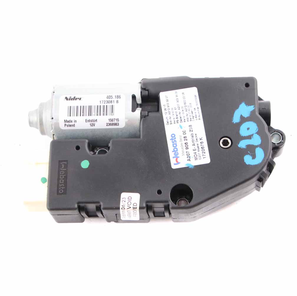 Sunroof Drive Mercedes W207 C207 Sun Roof Motor Actuator Unit A2079062800