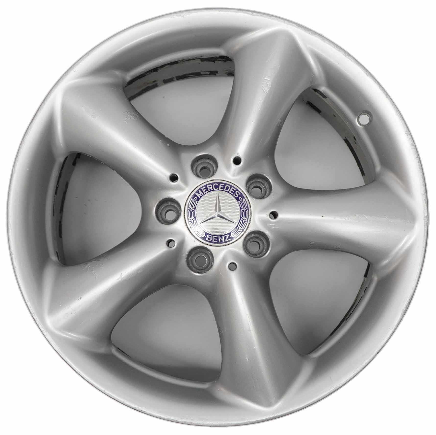 Mercedes W203 W209 Silberne Leichtmetall felge vorne 17" ET:36 7,5J A2094010502