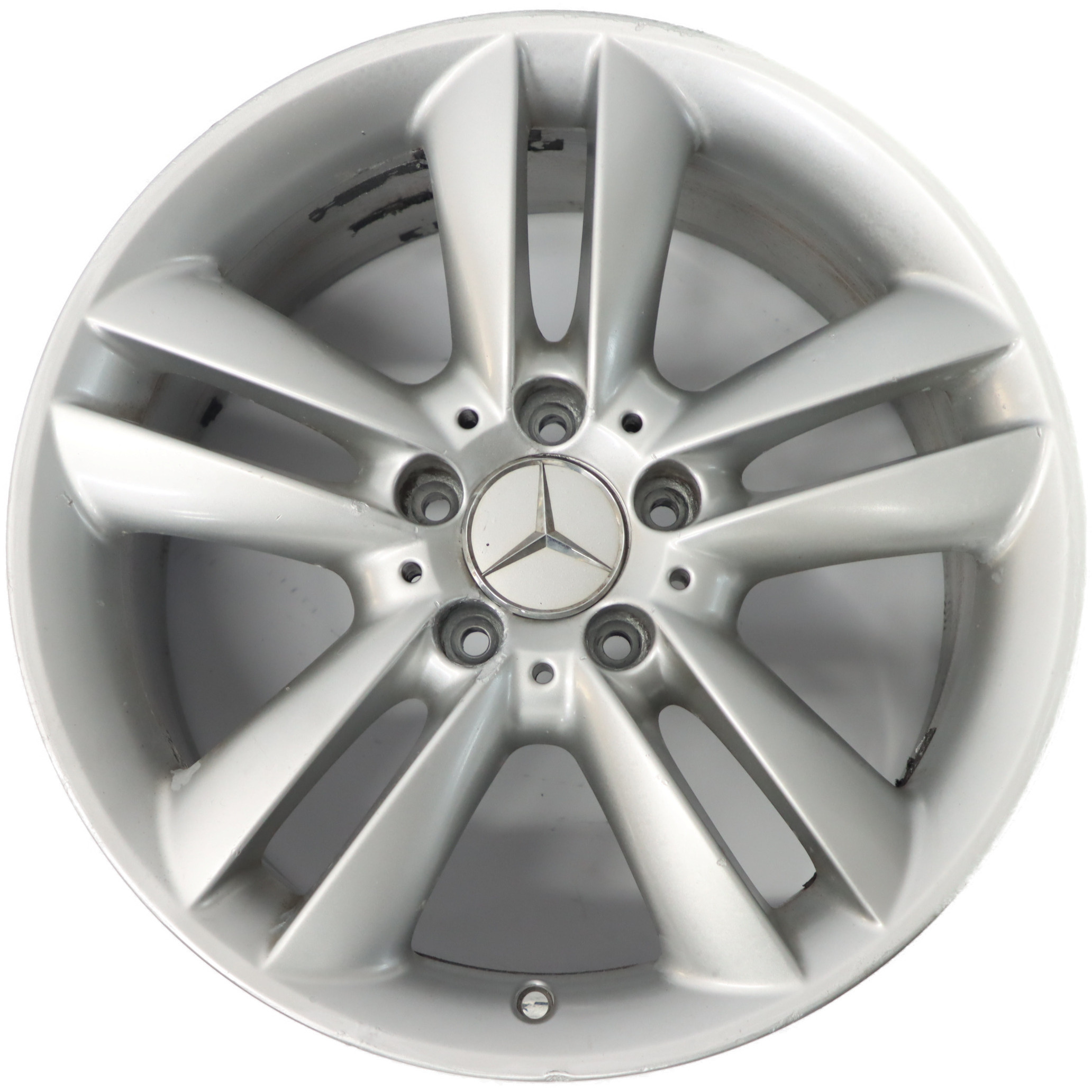 Mercedes C209 Silberne Leicht metall felge 17" 8.5J ET:30 A2094014302