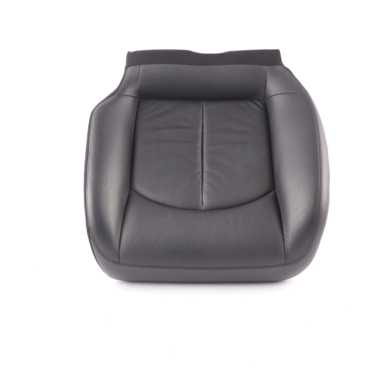 Mercedes A209 Seat Cover Rear Left N/S Cushion Covering Black Leather Nappa