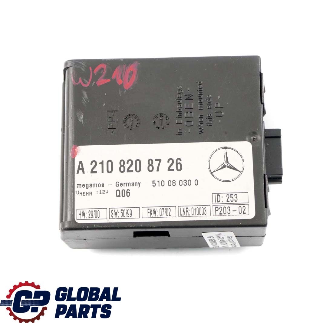 Mercedes-Benz W210 S210 Alarm Anti Theft System Control Module Unit A2108208726