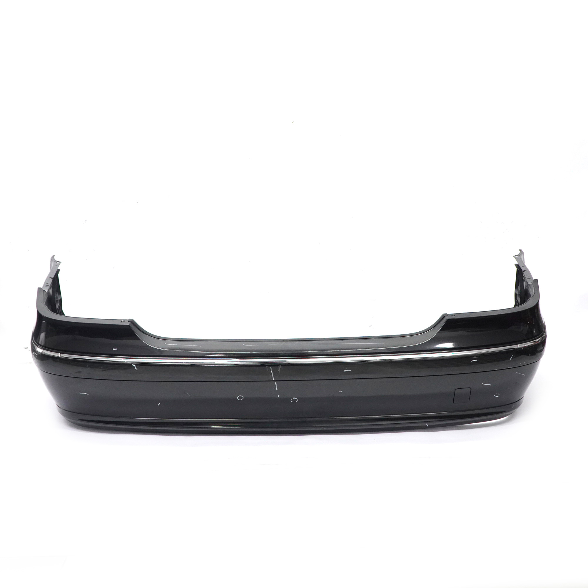 Mercedes W211 Rear Bumper Trim Panel Cover Obsidian Black Metallic - 197