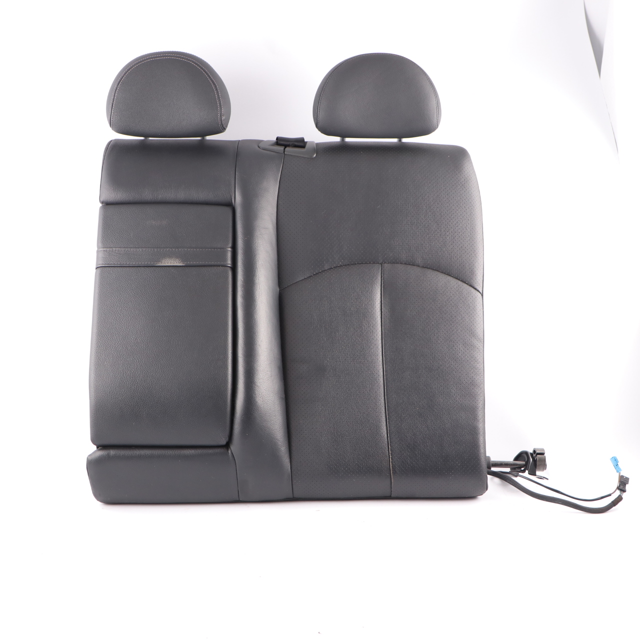 Mercedes W211 Seat Backrest Rear Left N/S Back Seat Cover Black Leather Nappa