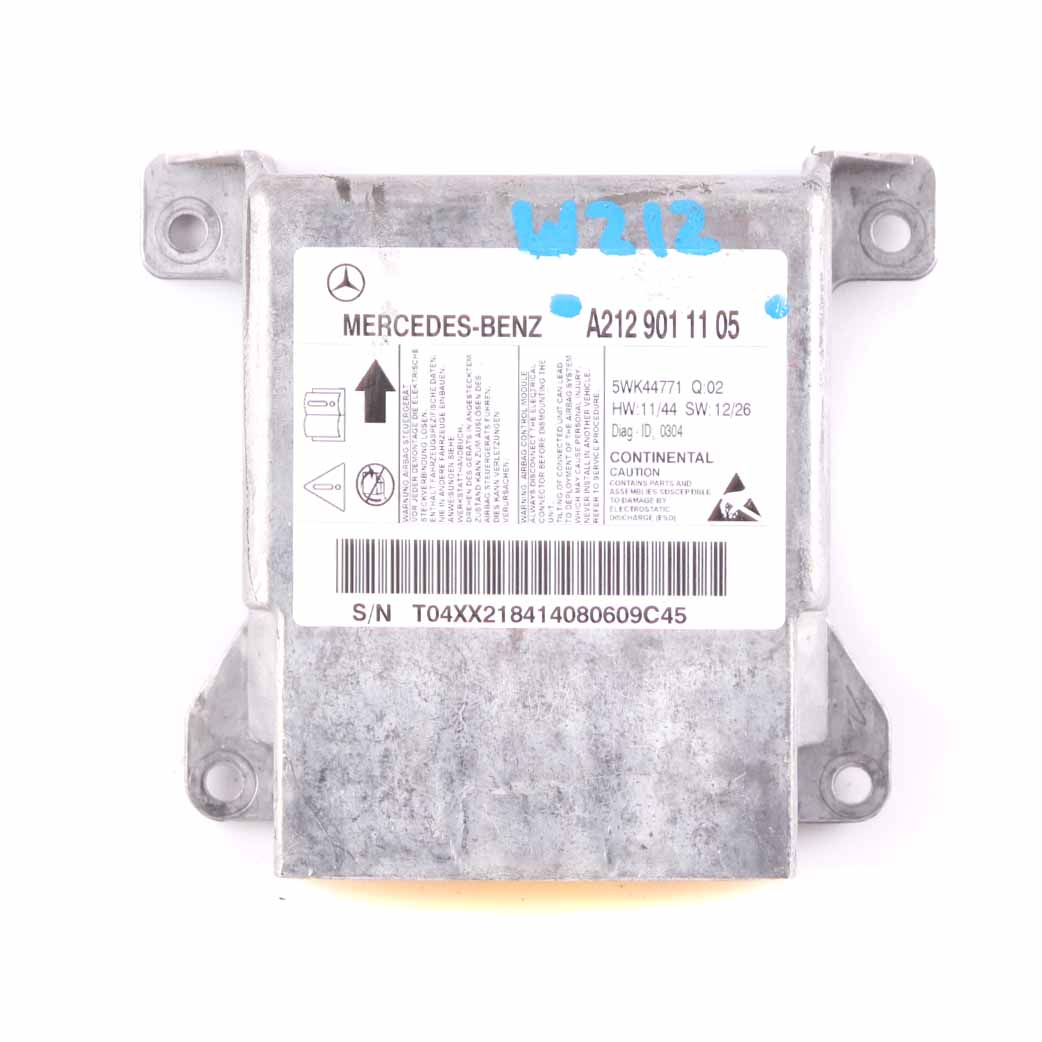 Mercedes W212 Airbag Steuergerät ECU Airbag-Sensormodul A2129011105