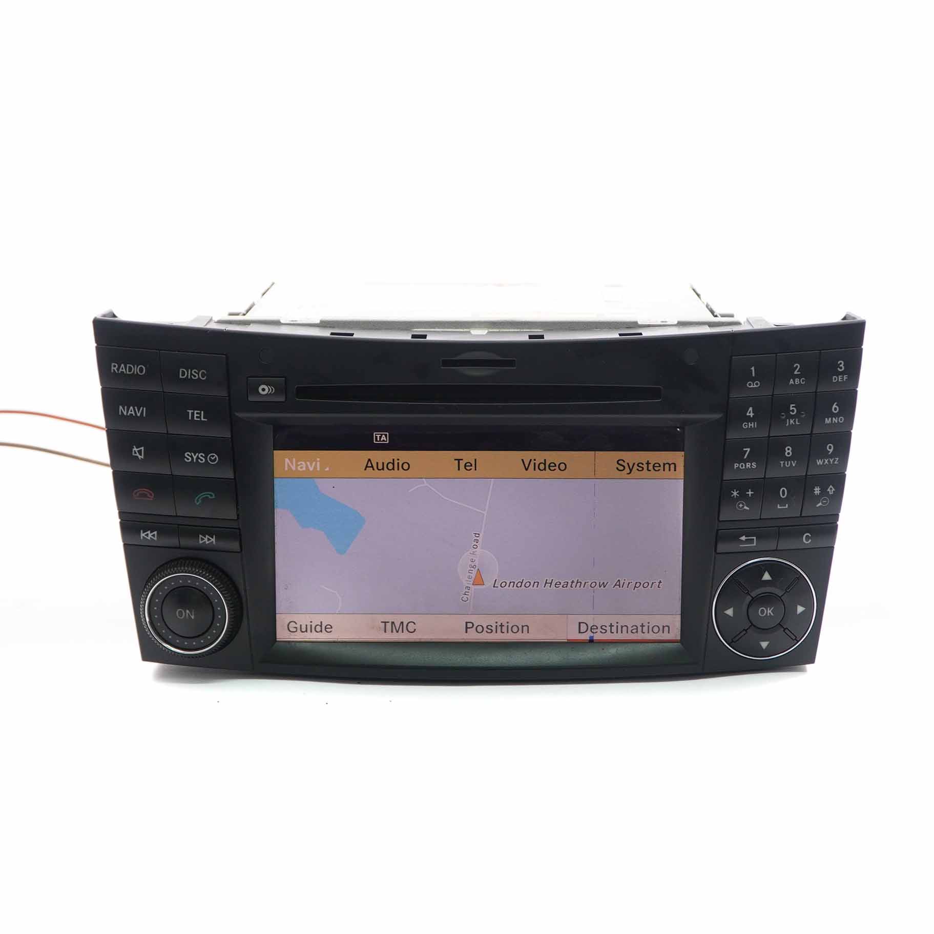 Mercedes W219 Hauptgerät CD Spieler Radio Audio COMAND Navigation A2199001100