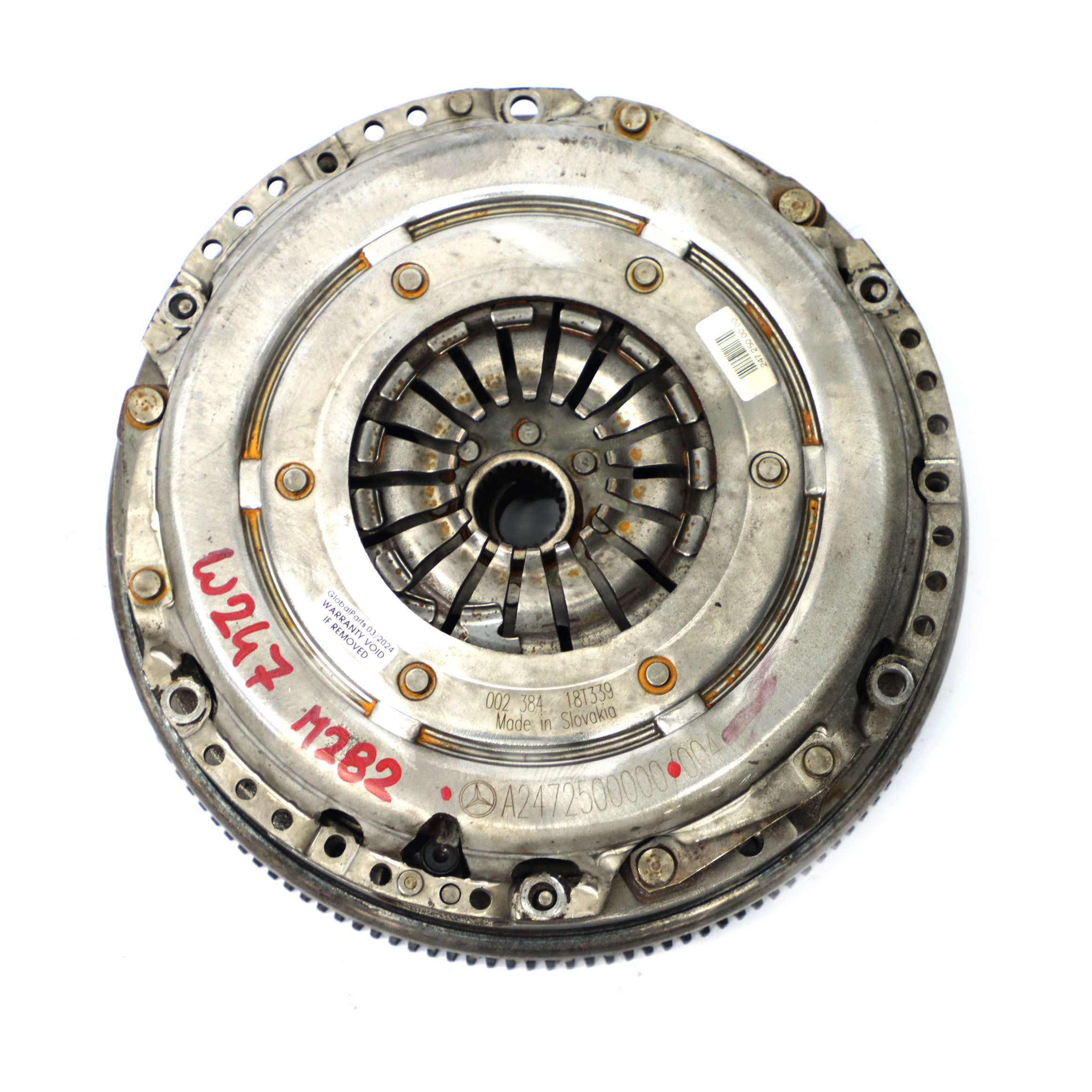 Clutch Kit Mercedes W177 M282 Pressure Plate Dual Mass Flywheel A2472500000 