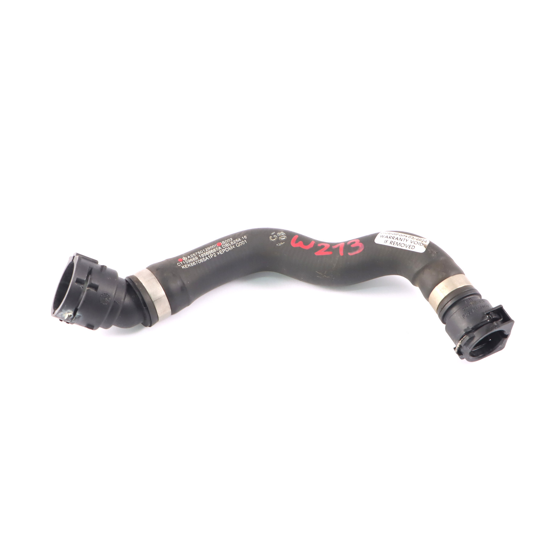 Bleed Line Mercedes W213 Diesel M656 Coolant Water Hose A2575012900