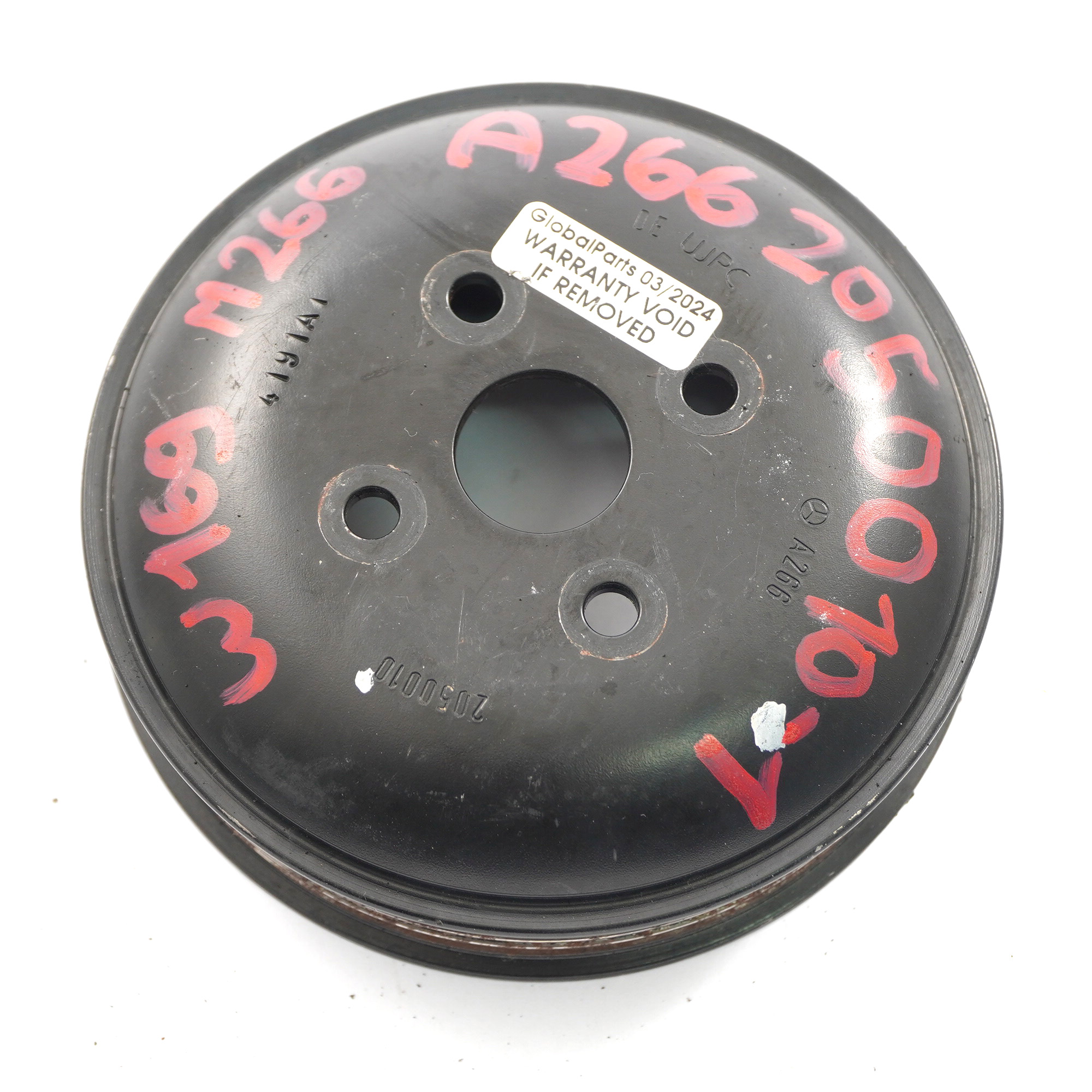 Water Pump Pulley Mercedes W169 W245 M266 Petrol Engine Pulley A2662050010