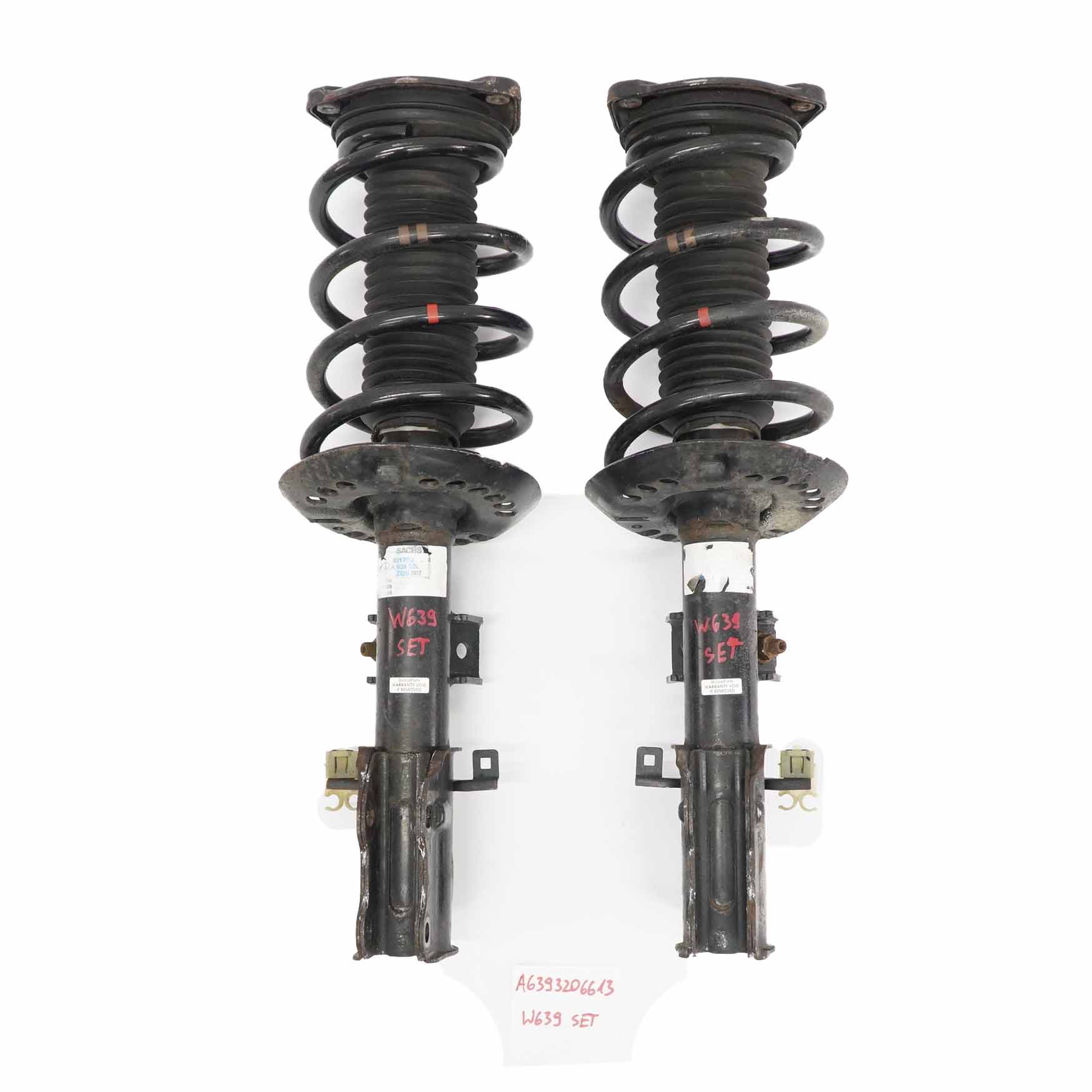 Mercedes Vito W639 Spring Strut Front Left Right Shock Absorber Set A6393206613