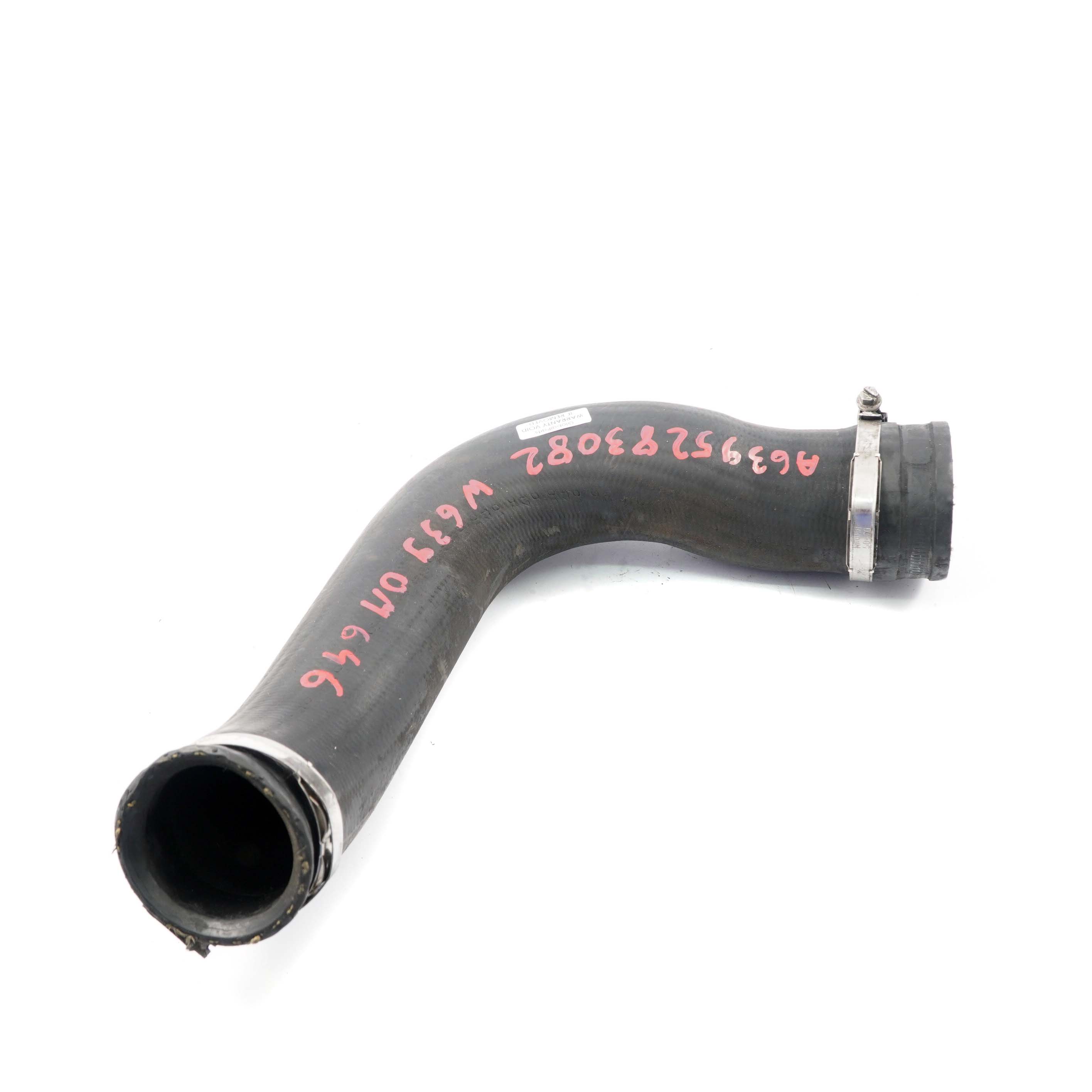 Mercedes W639 Air Intake Hose OM646 Intercooler Charge Pipe A6395283082