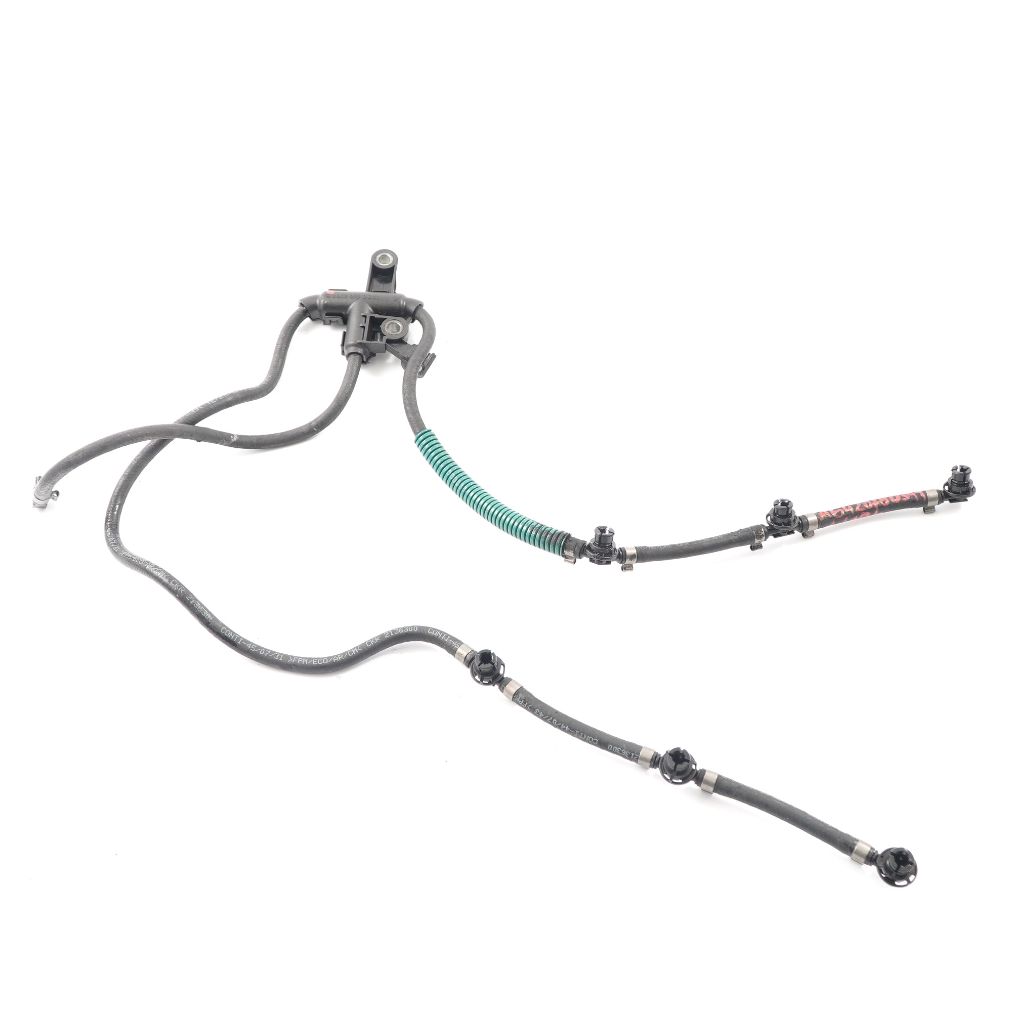 Mercedes W204 Diesel OM642 Fuel Return Leak Line With Bracket A6420780341