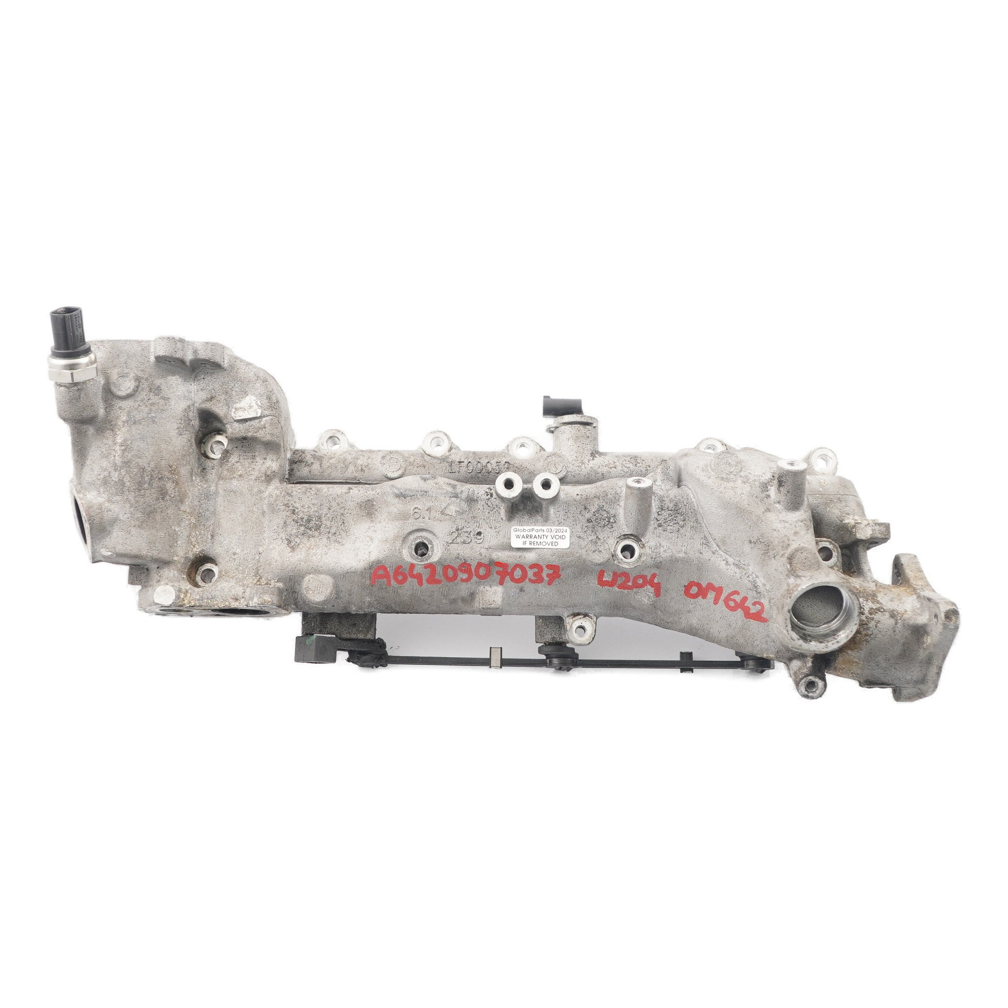 Ansaugkrümmer Mercedes W204 OM642 Diesel V6 Motor Linker Krümmer A6420907037