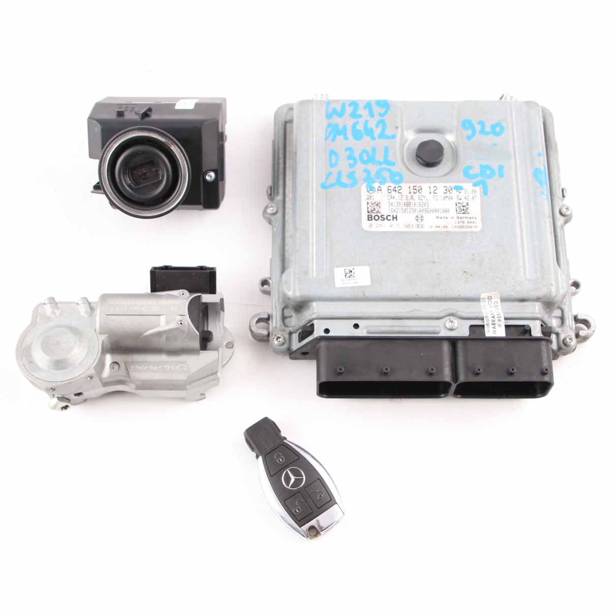 Mercedes W219 CLS350 CDI OM642.920 Motor Modul ECU Kit A6421501230 Key Lock