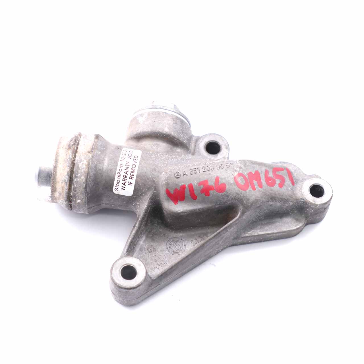 Mercedes W176 W246 OM651 Motor Kühlmittel Flansch Stecker Schlauch A6512000556