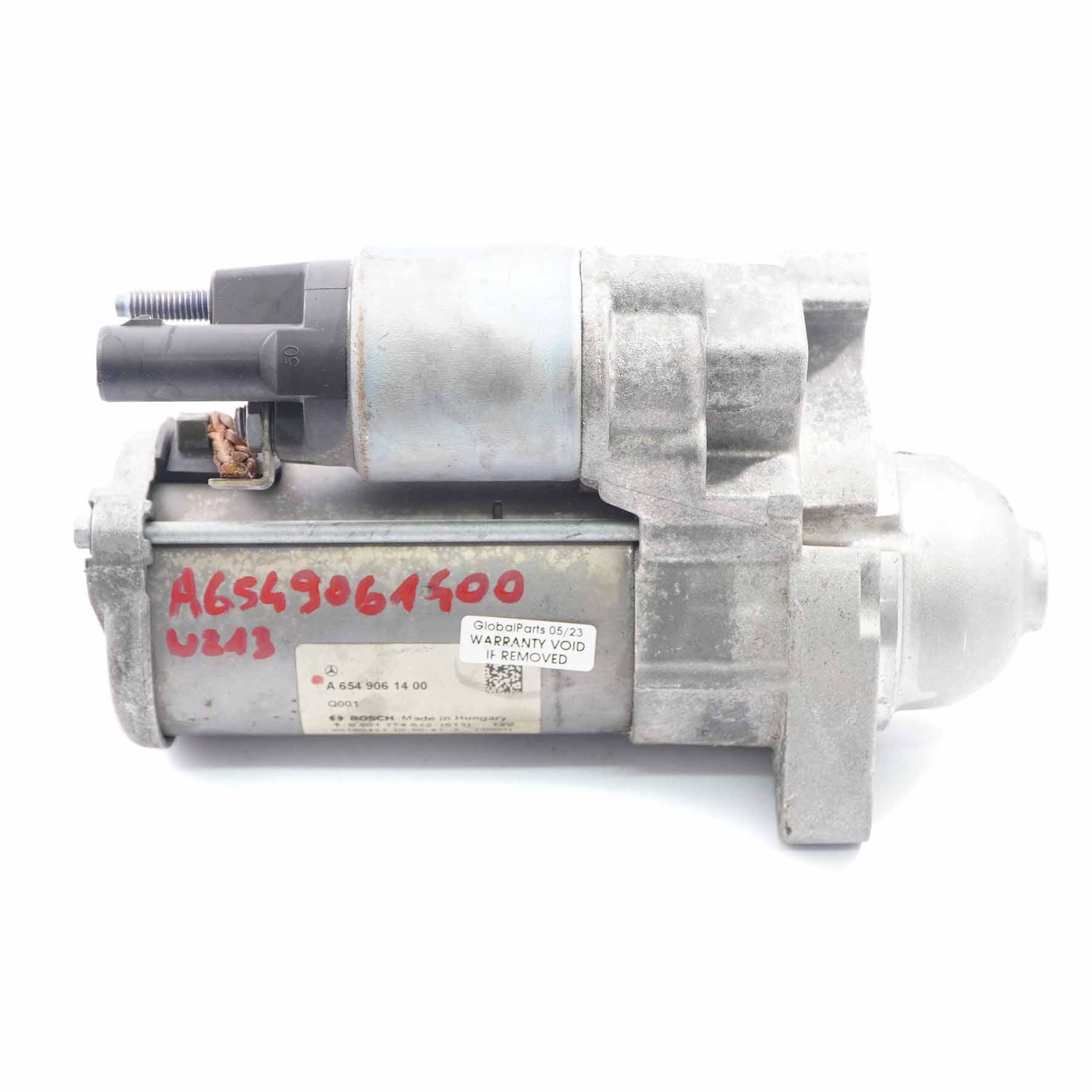 Starter Motor Mercedes W213 S213 W238 OM654 Diesel Engine Actuator A6549061400