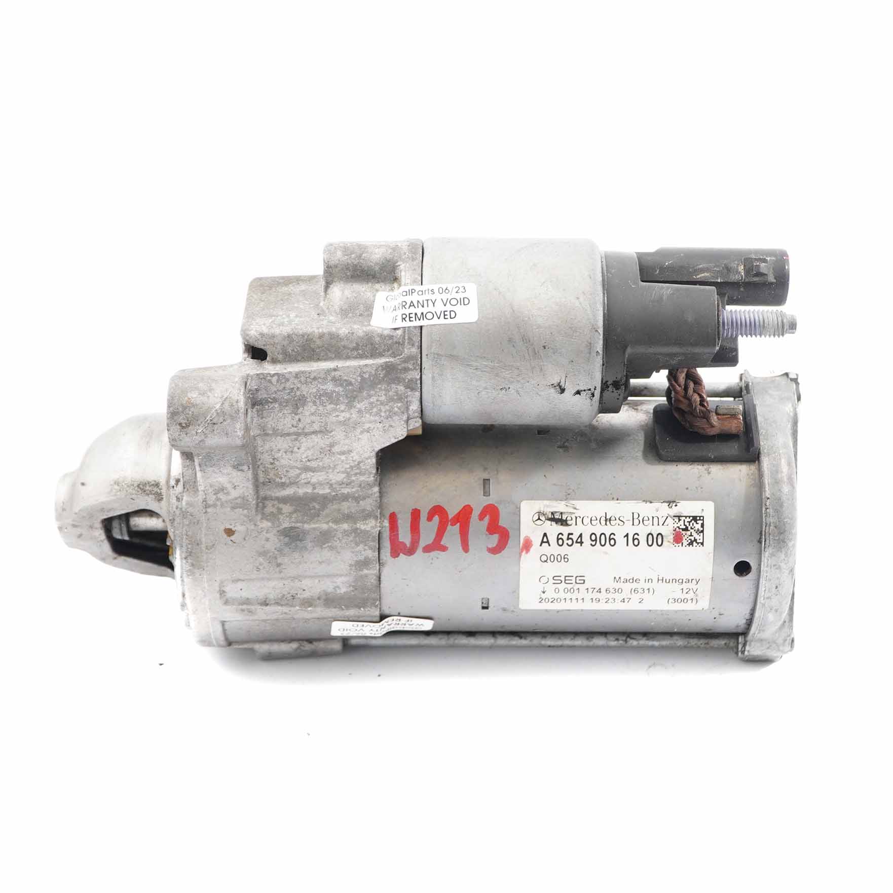 Starter Motor Mercedes W205 W213 W238 W447 OM654 Engine Diesel A6549061600