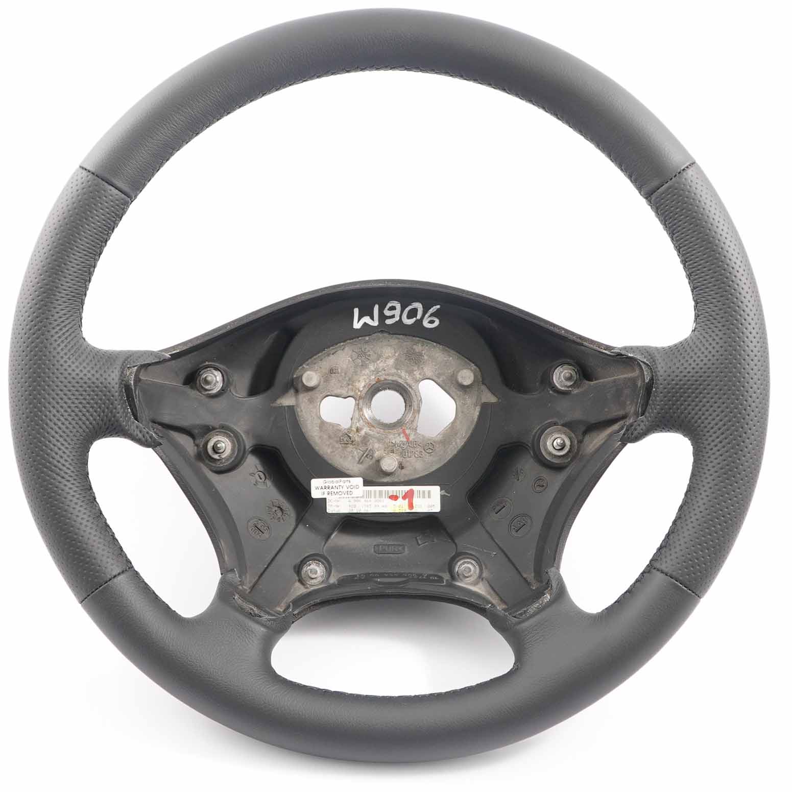 Mercedes Sprinter W906 NEW Black Leather Steering Wheel Black Thread A9064640001