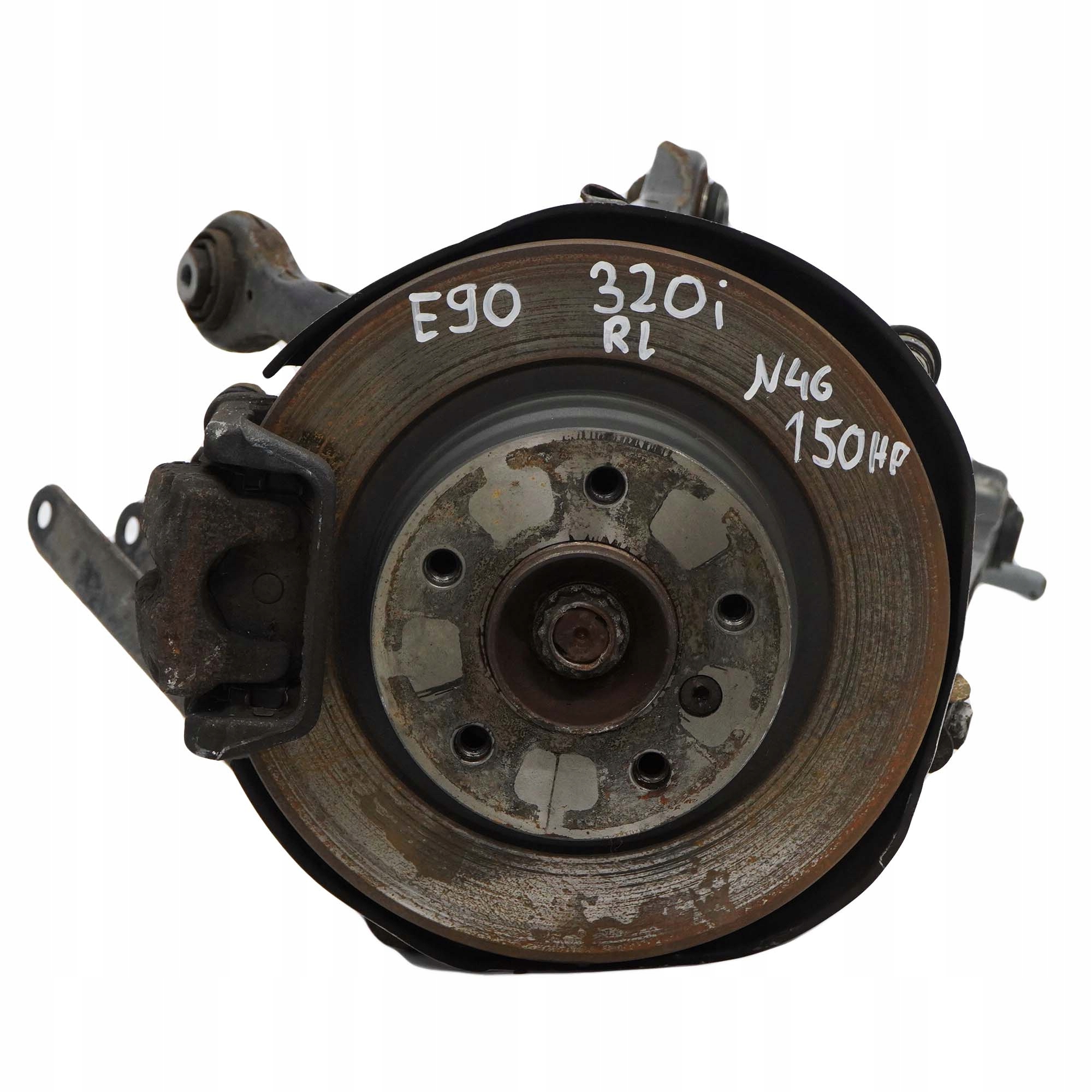 BMW 3 E90 318i 320i N43 N46 Rear Left N/S Suspension Axle Leg Brake Disc Hub